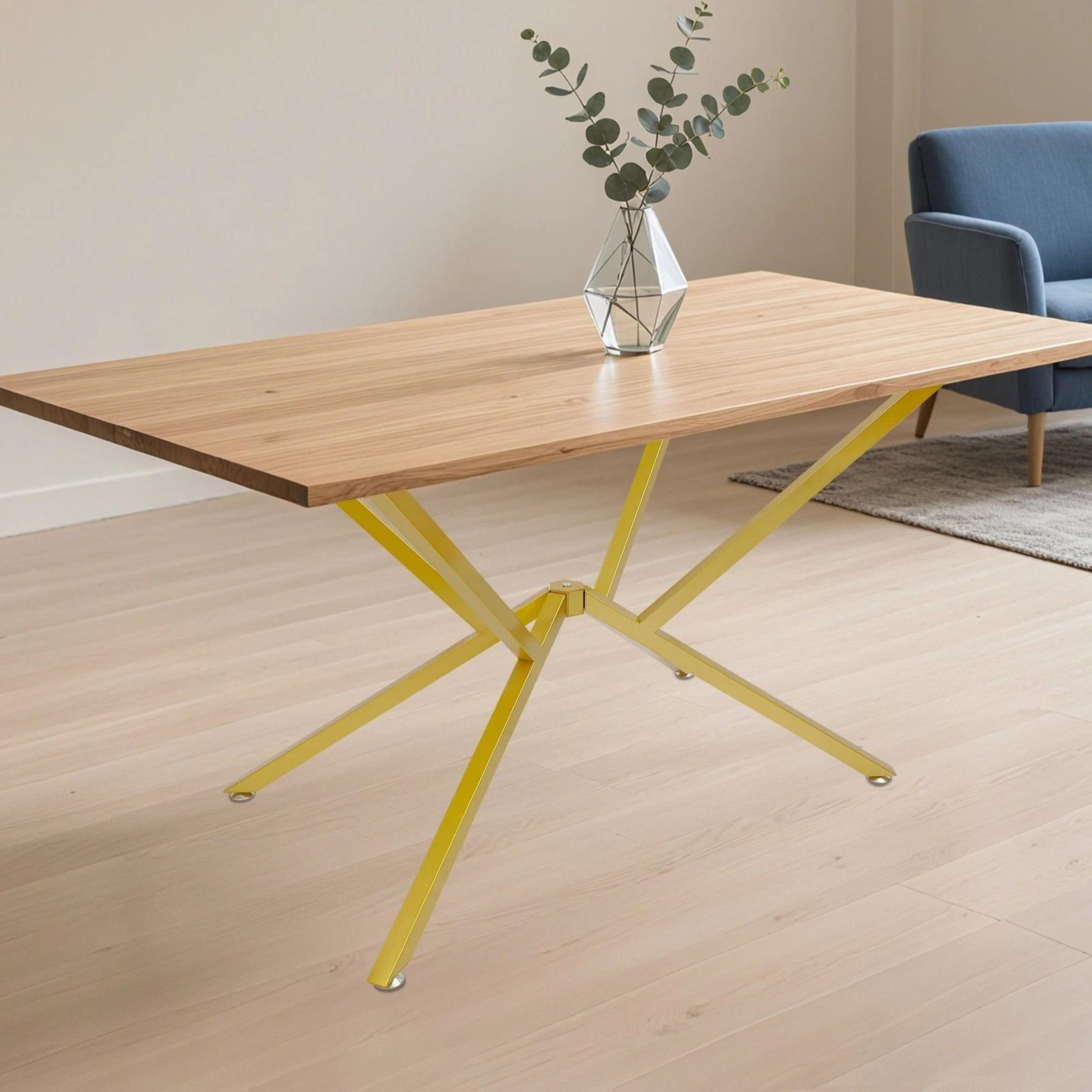 premium gold metal table legs modern crossed diy iron coffee & desk support