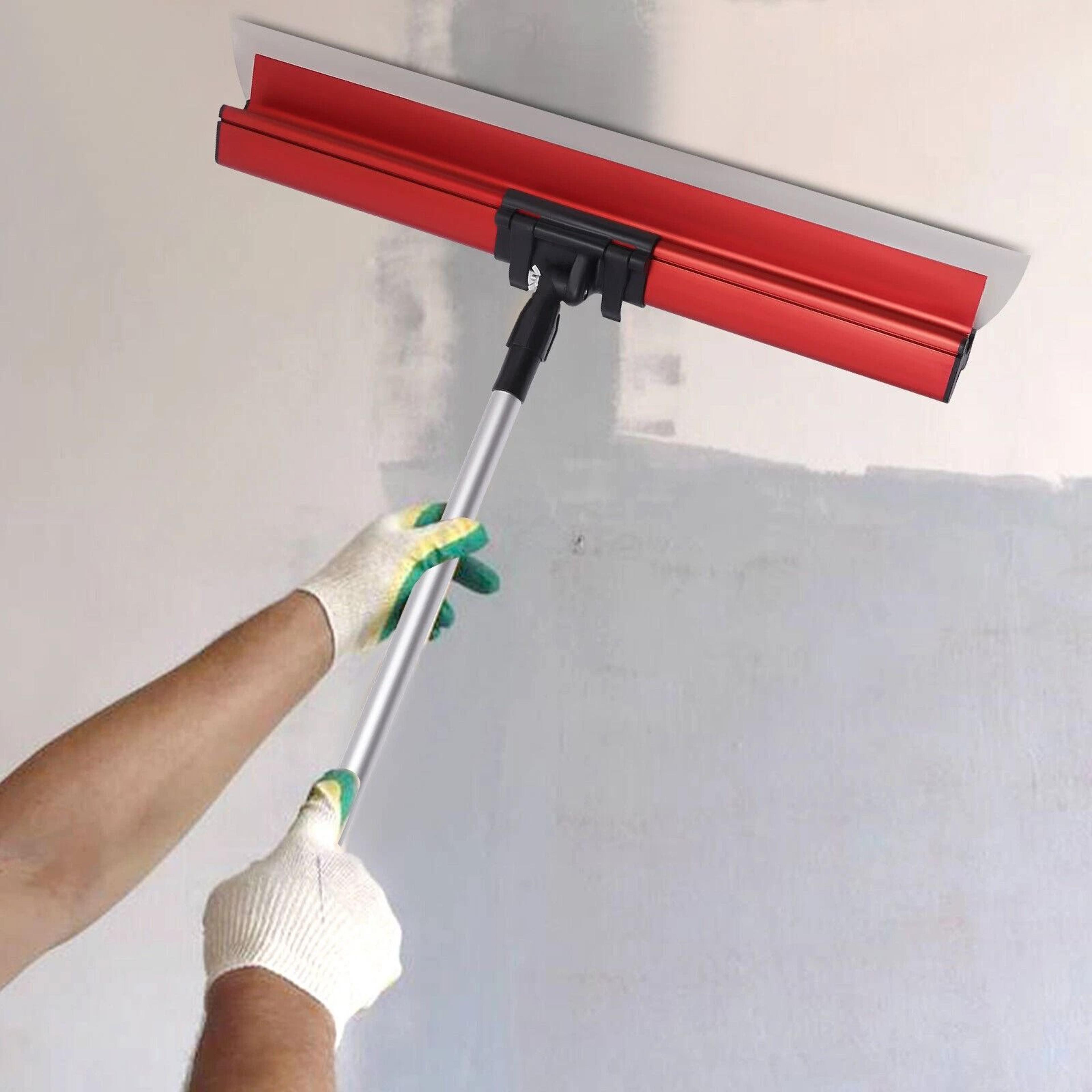 drywall skimming blade set with blades extension handle and case