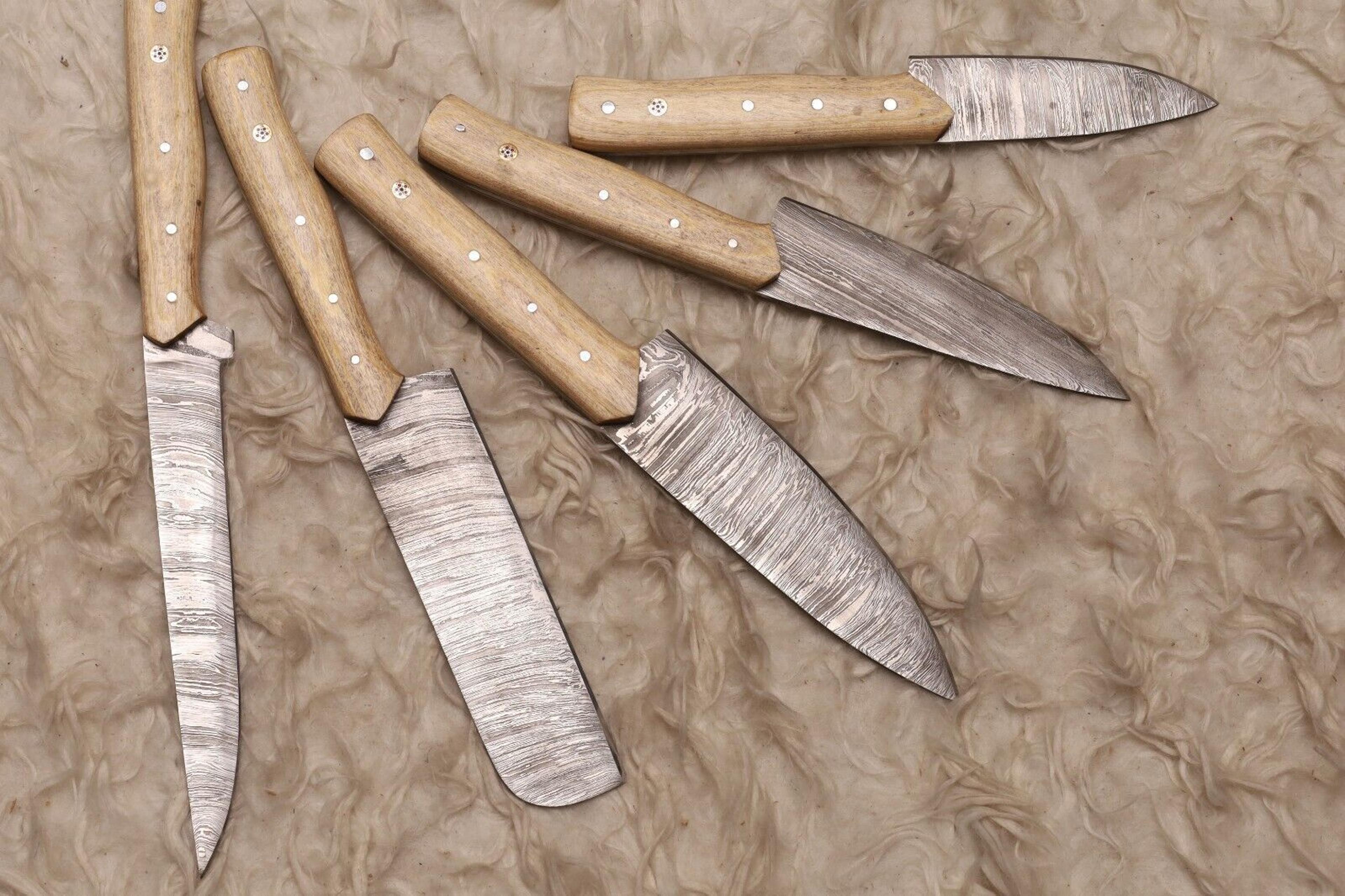 heritage edition handmade damascus knife set | 5 pc chef collection