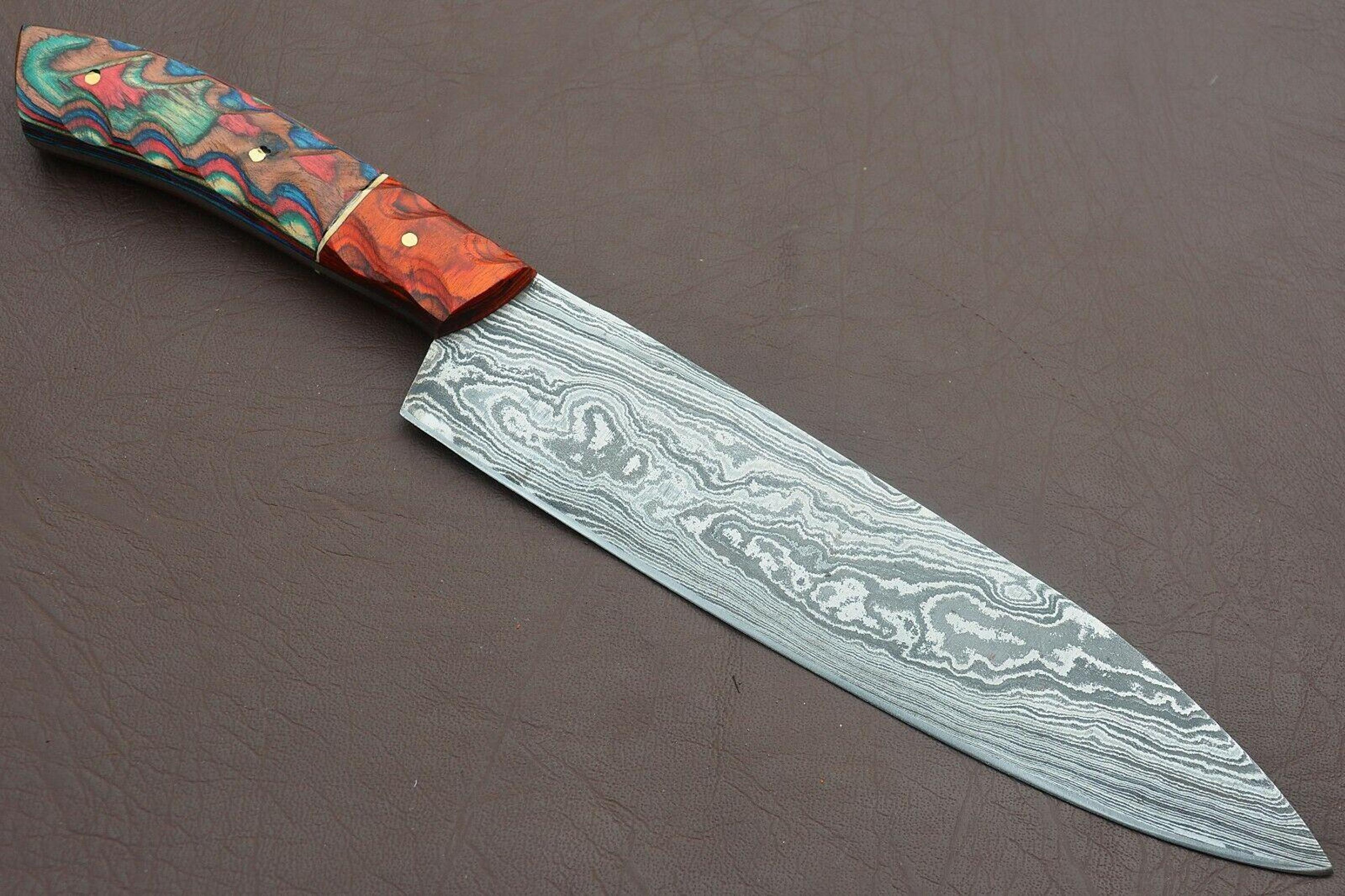 exclusive damascus steel kitchen knife | chef favorite tool gift
