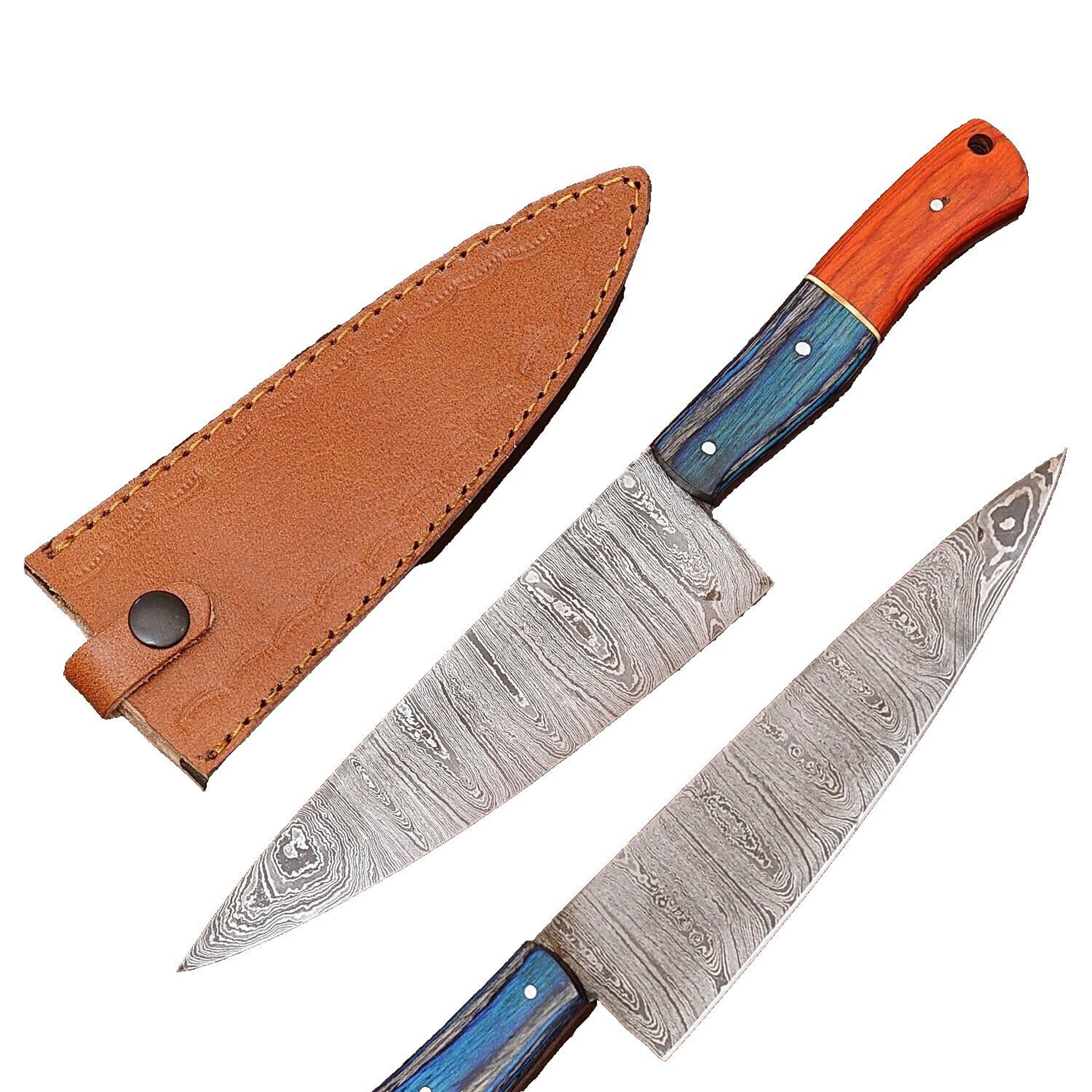professional handmade damascus steel chef knife for kitchen & filleting