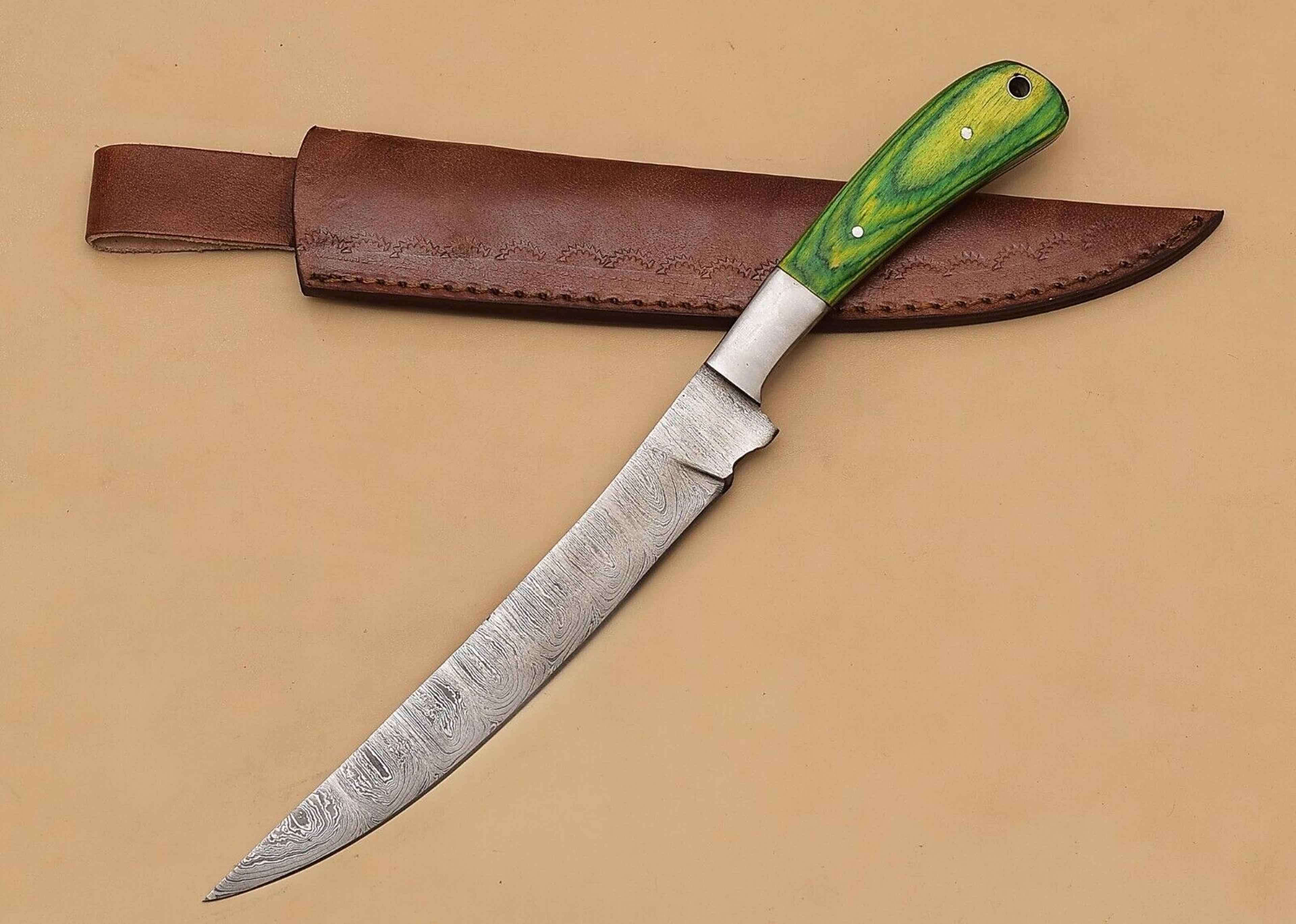 damascus steel perfection – custom chef fillet knife built for performance and beauty