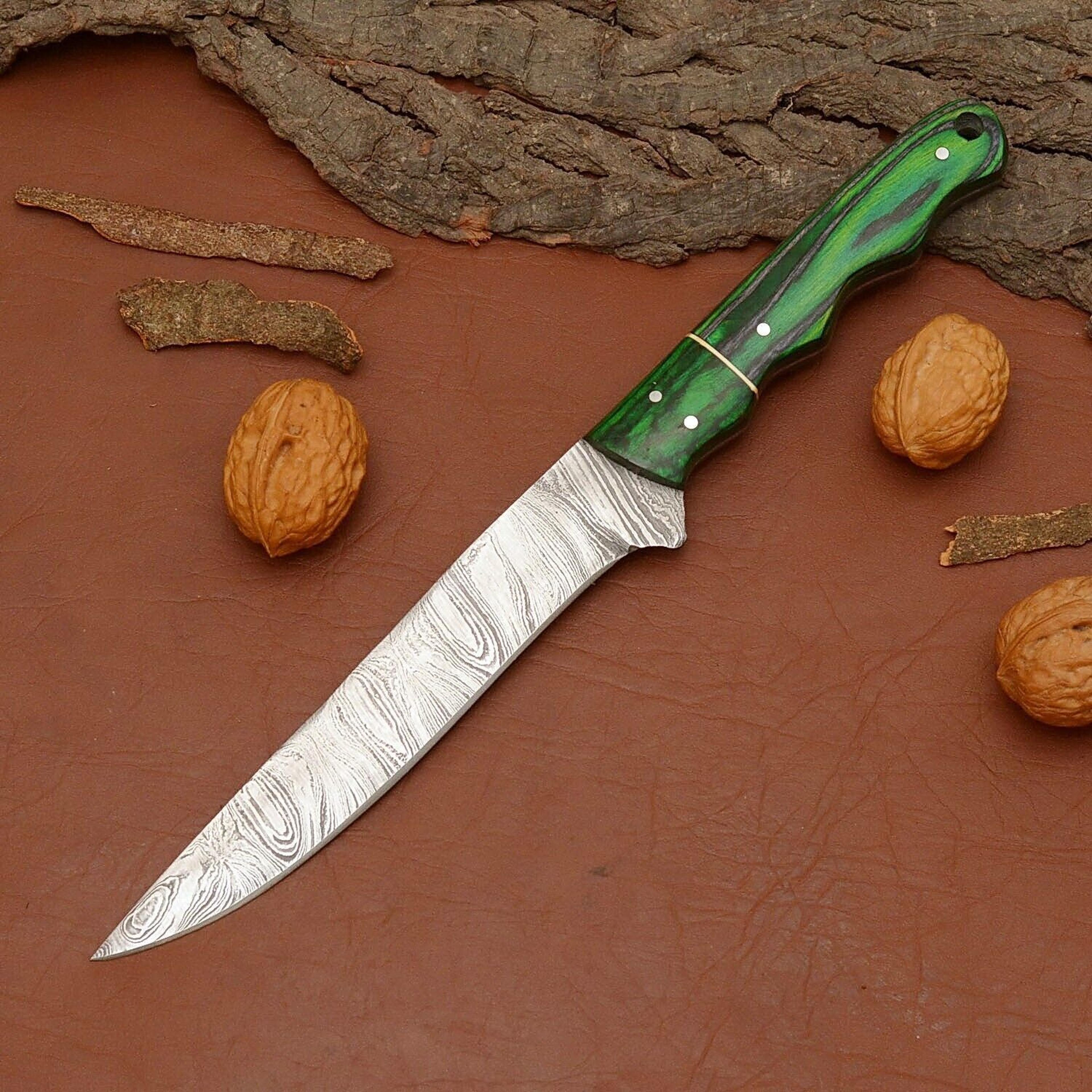 damascus valor – professional handmade chef knife with razor sharp fillet blade