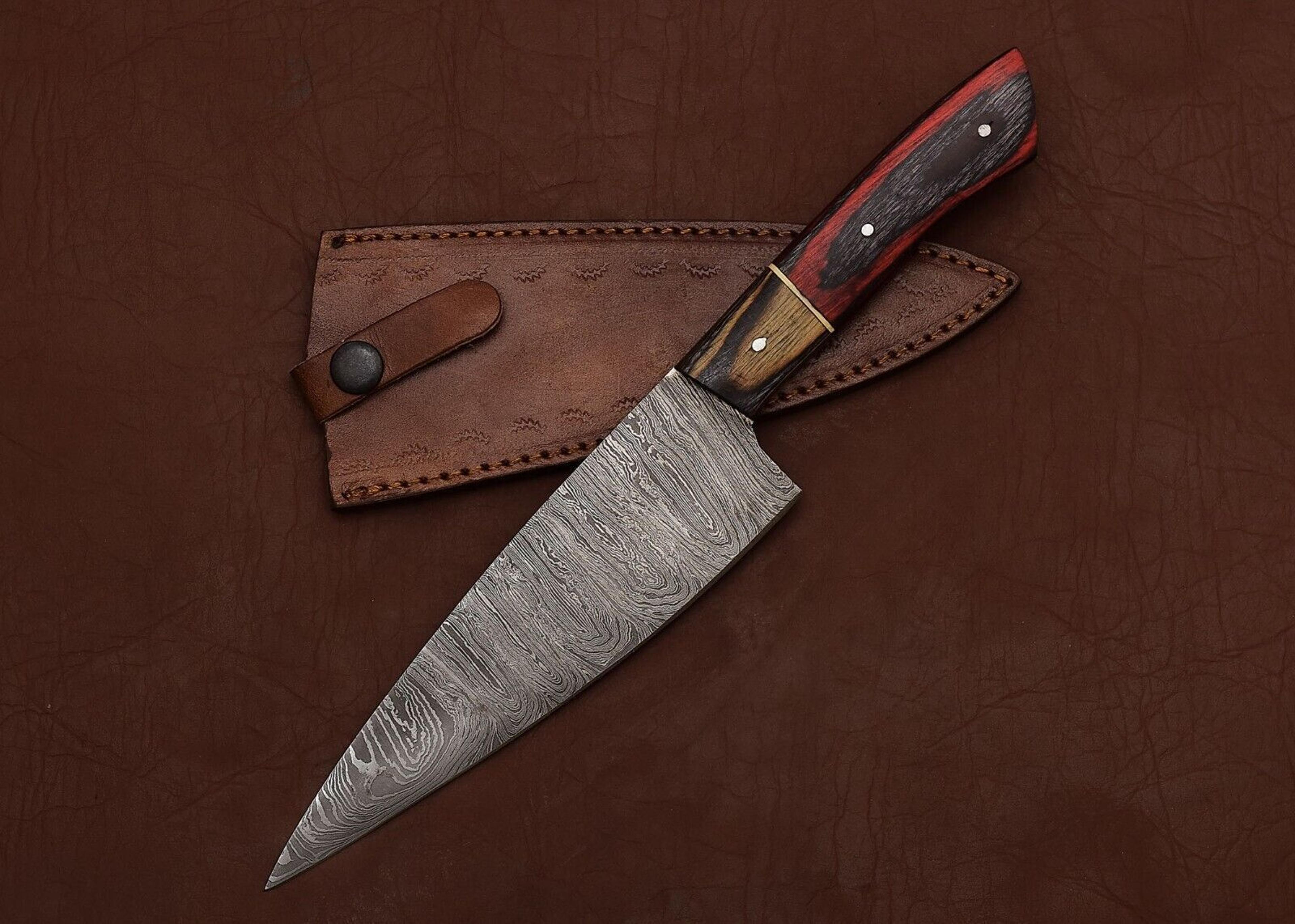 timeless forge damascus fillet knife – handmade 7" blade for precision work