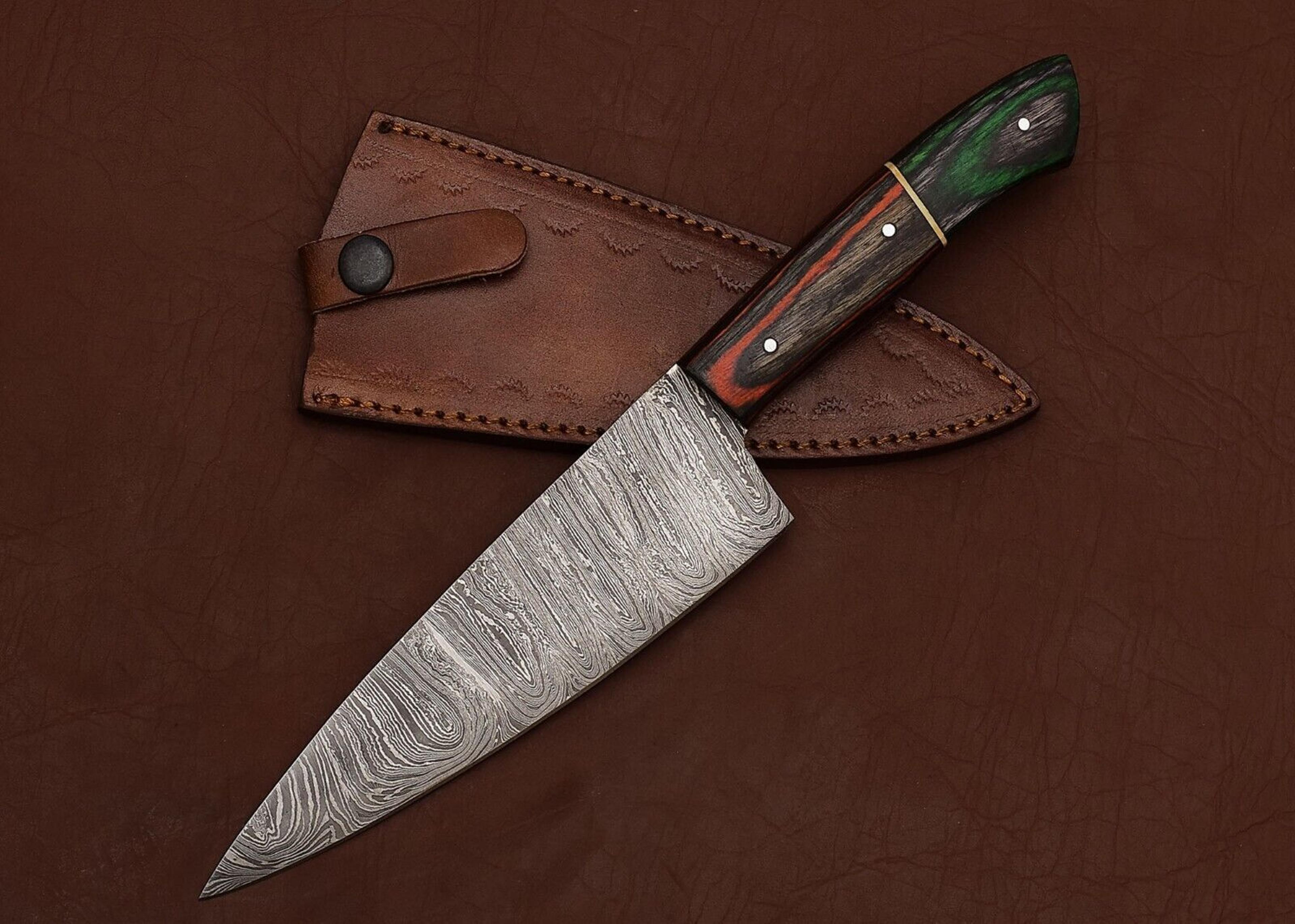 damascus steel mastercraft knife – perfect for kitchen, hunting & survival