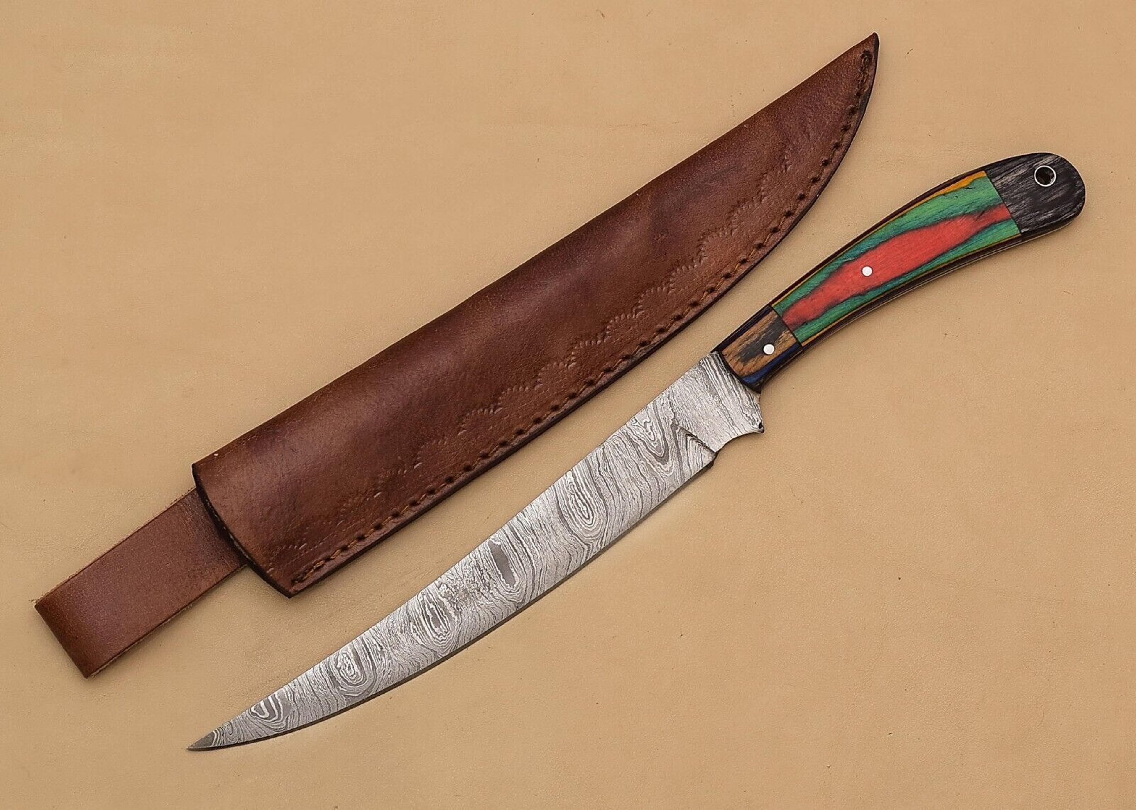 damascus monarch knife – custom handmade fillet blade of distinction