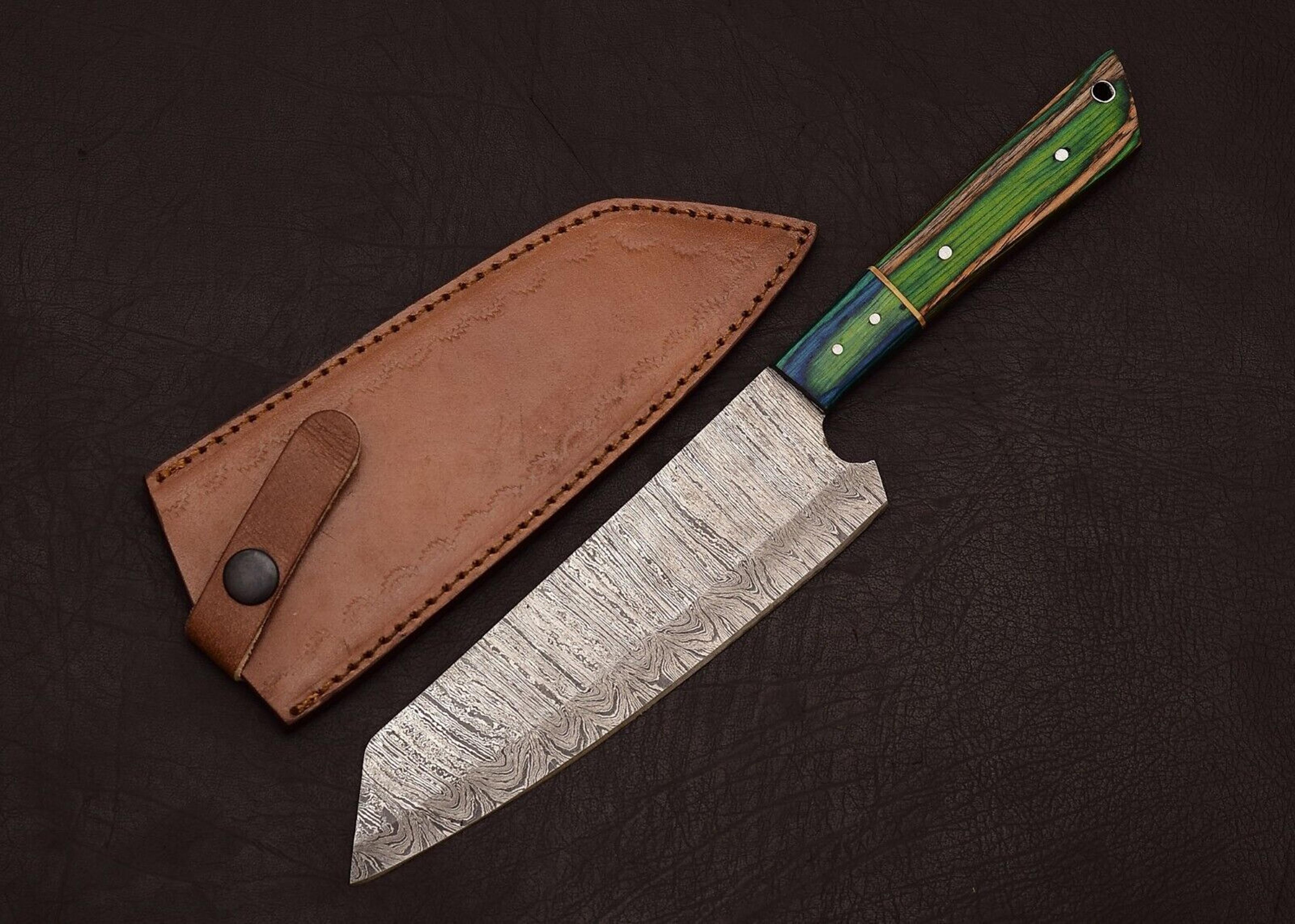 handmade damascus steel knife – perfect for kitchen, camping, and outdoor adventures