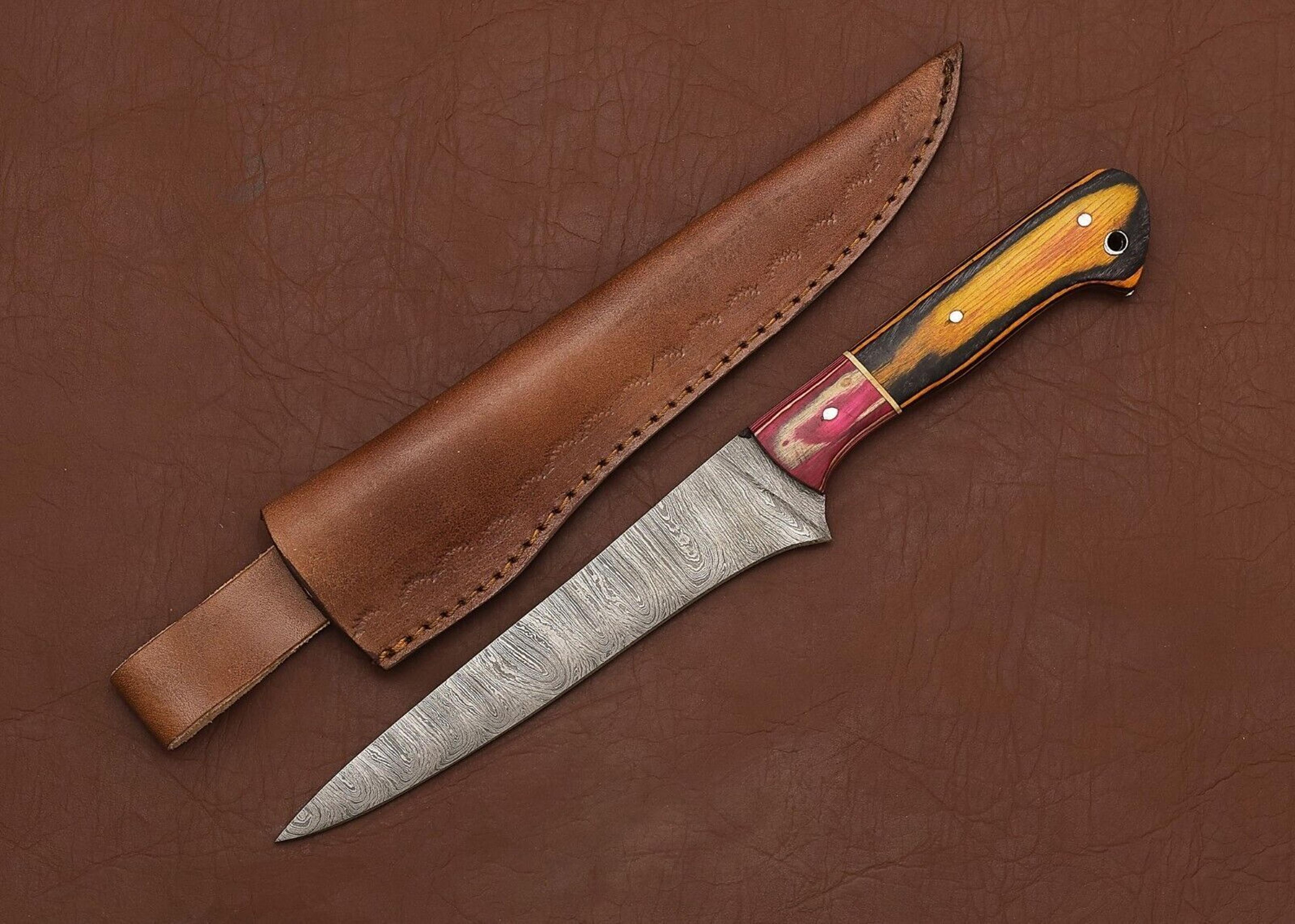 professional handmade damascus steel chef knife – 13" blade for precision cutting