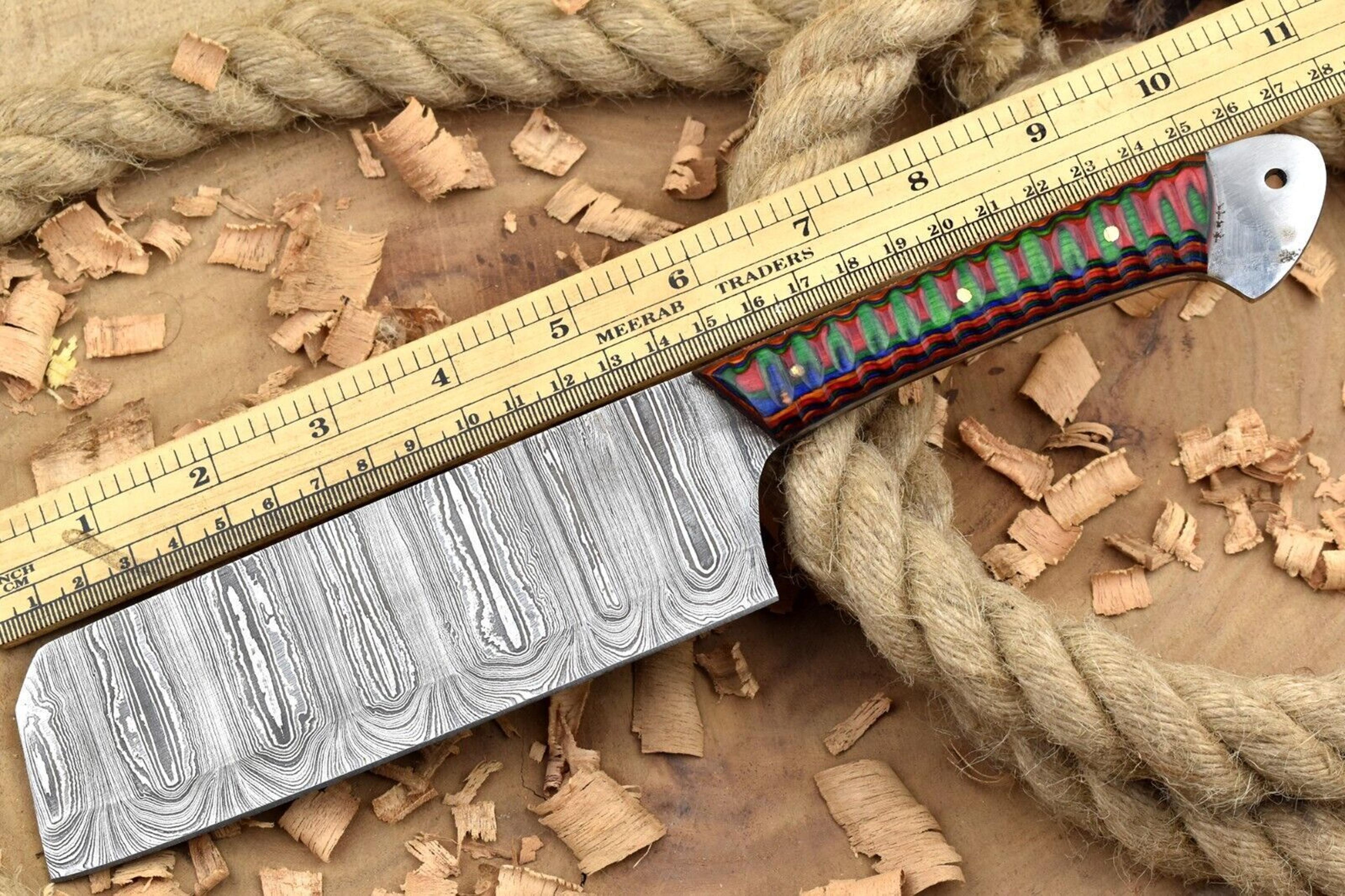 premium handmade chef knife | resin wood handle craftsmanship