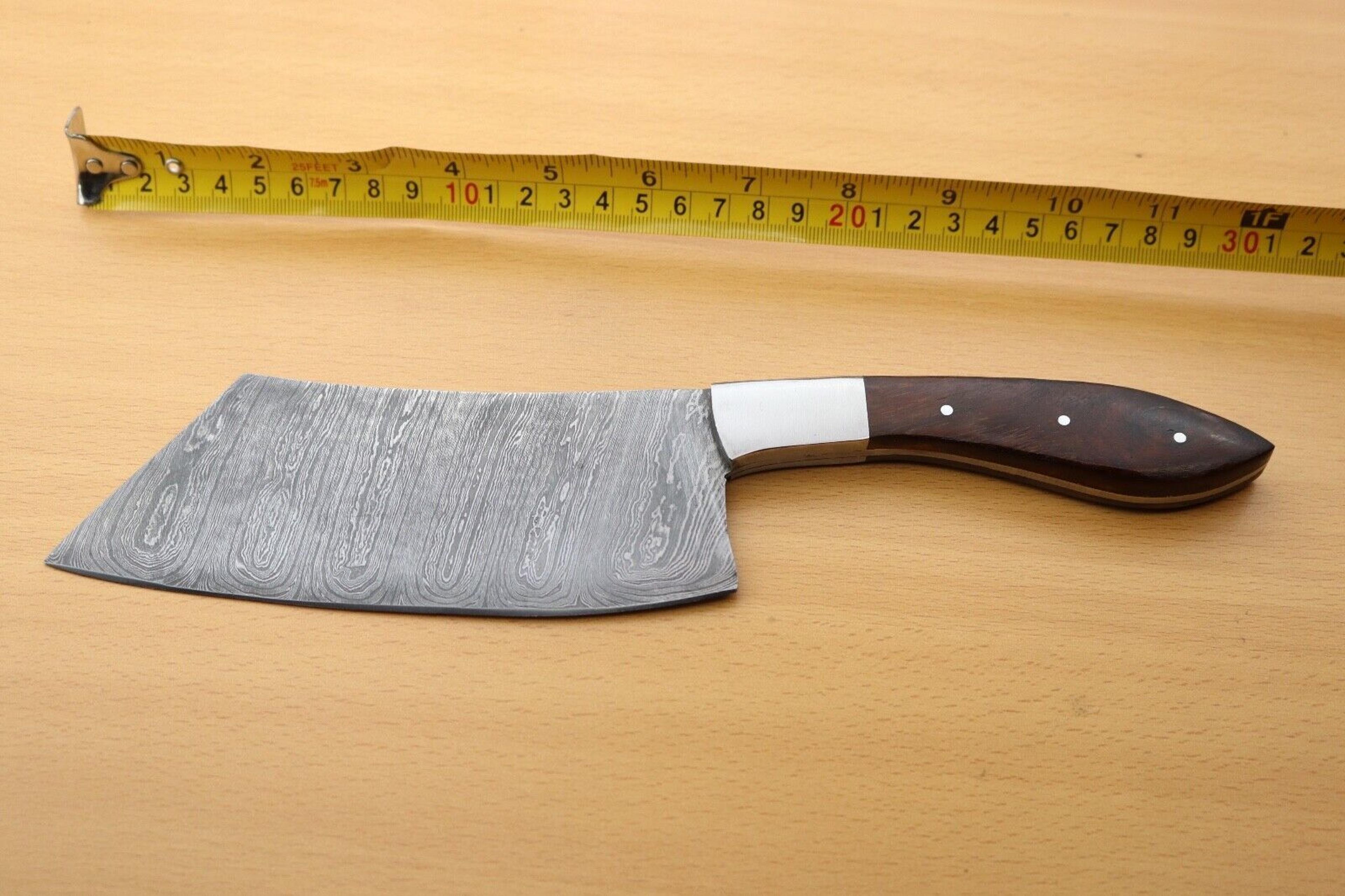 custom handmade damascus steel camping knife | outdoor chef knife