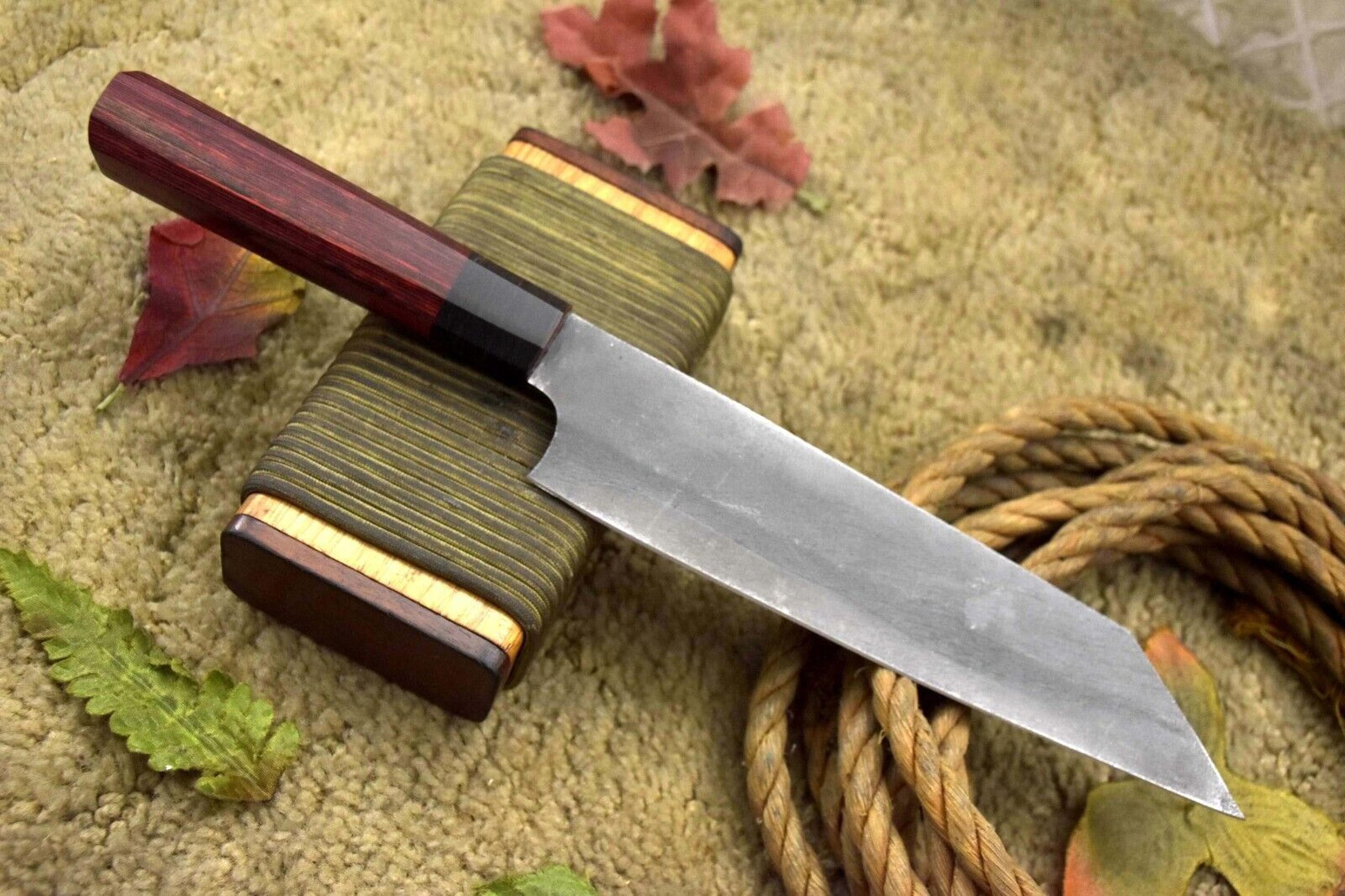 beautiful handmade damascus chef knife | forged full tang blade | collectible kitchen knife