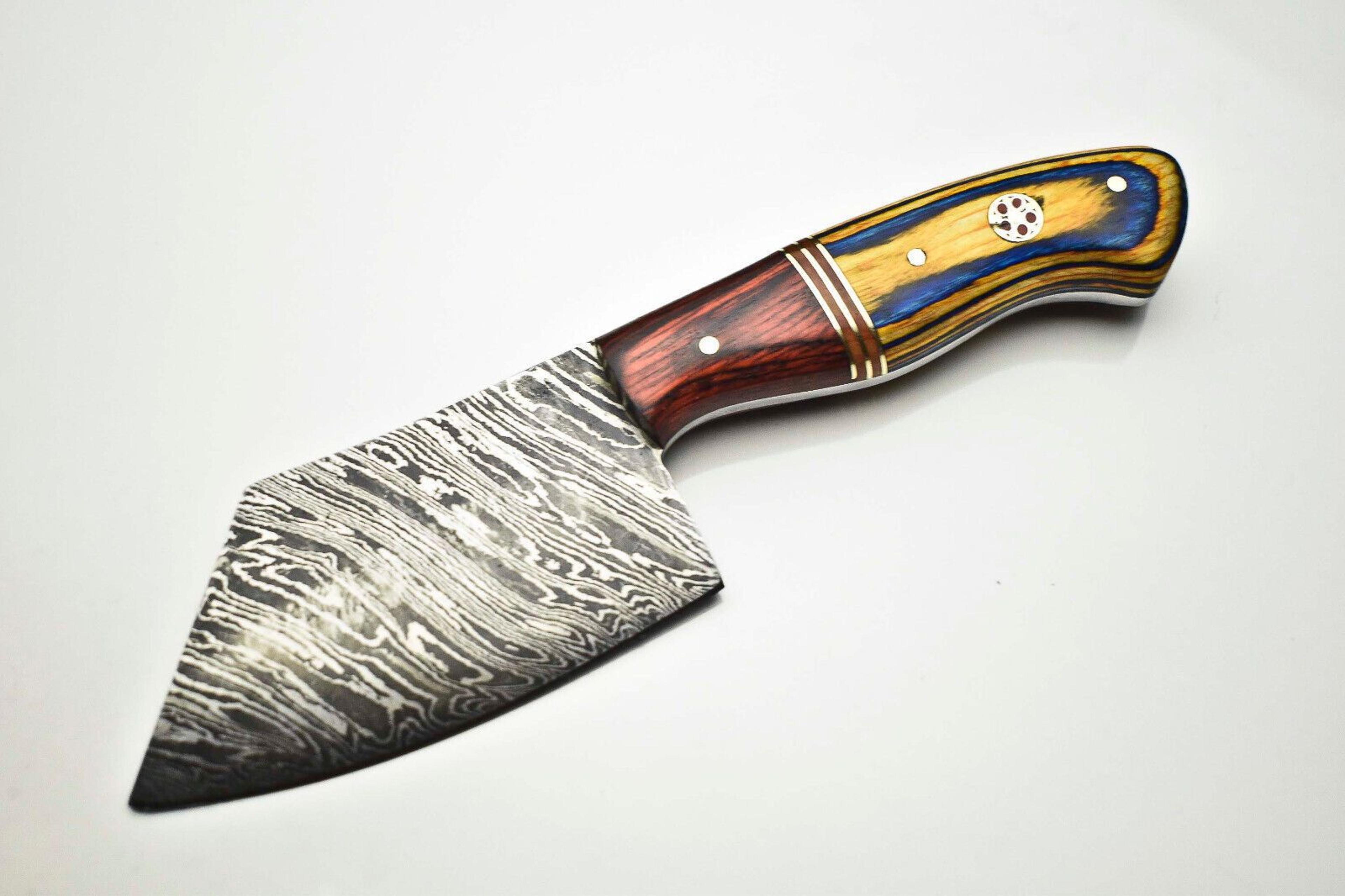 traditional handmade damascus chef knife | 512-layer full tang fillet knife with pakka handle