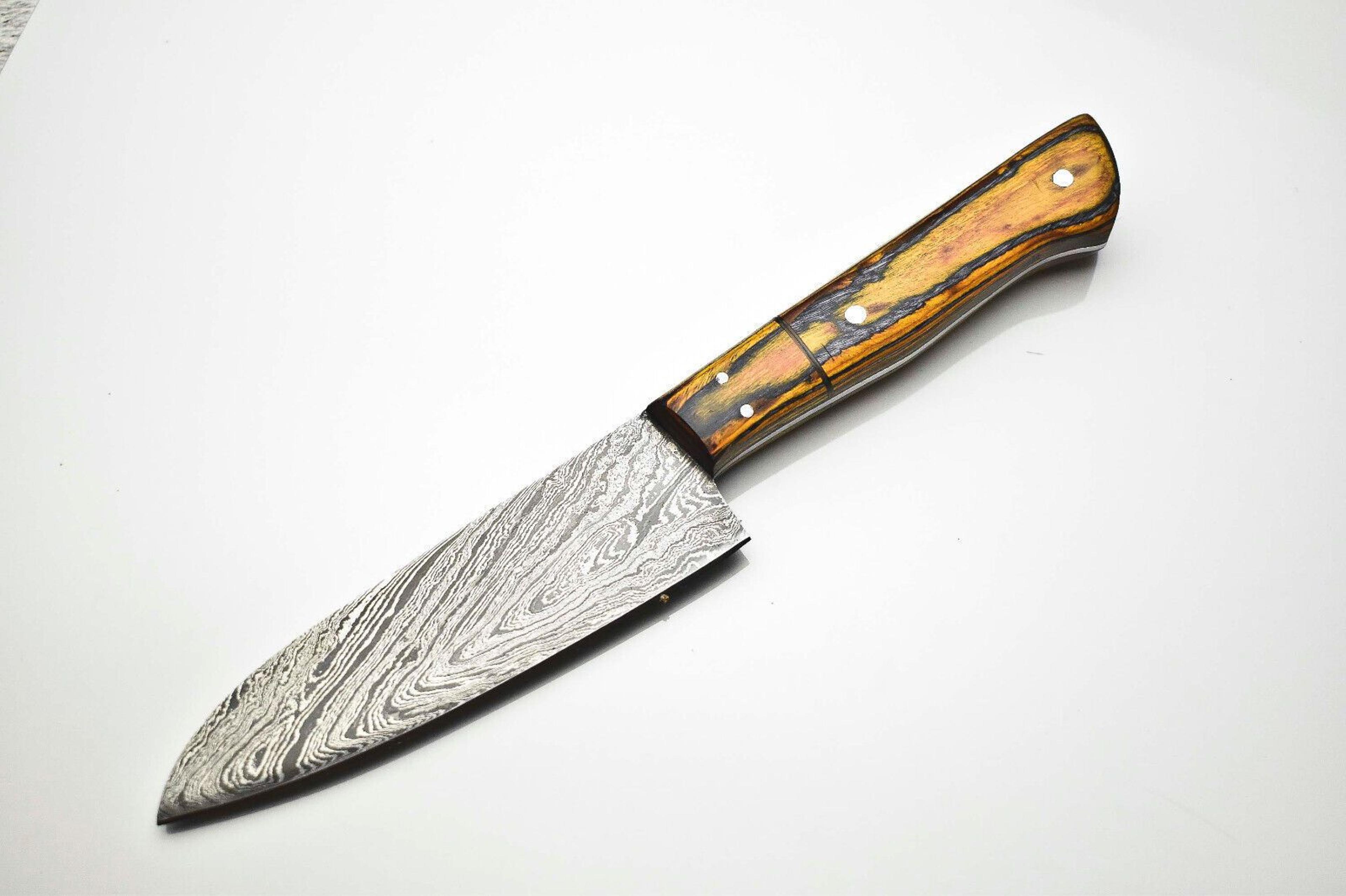 elegant handmade damascus steel fillet knife | full tang kitchen knife 12-inch overall