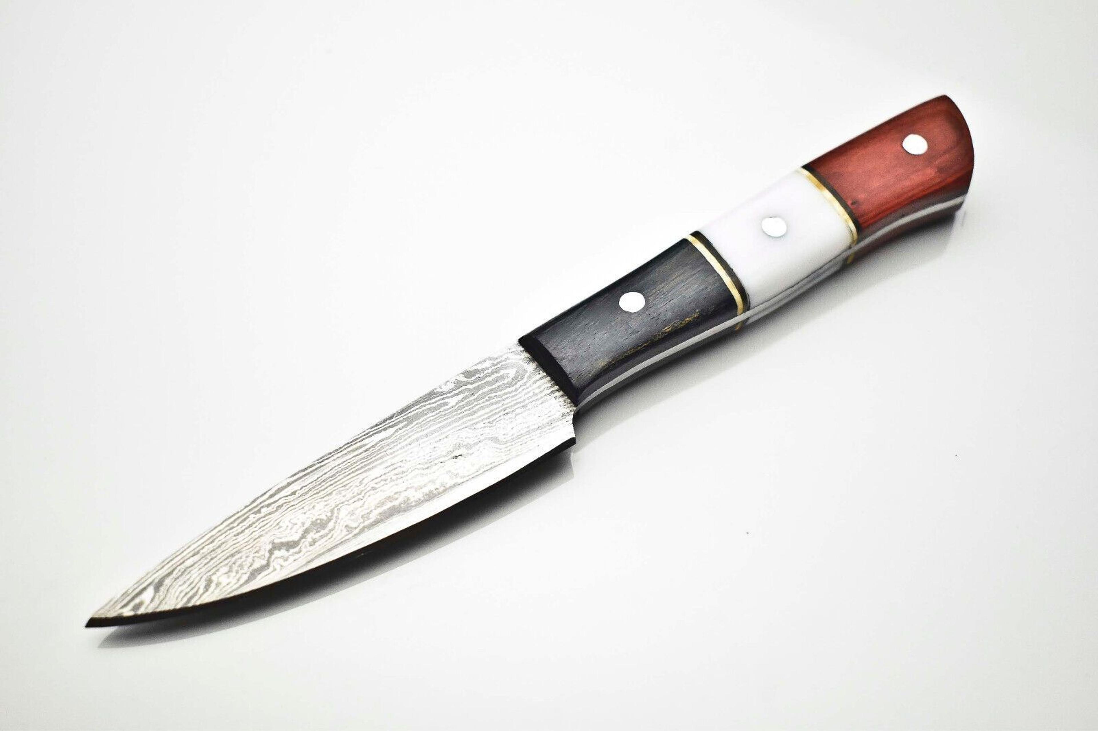 handmade damascus steel fillet knife | full tang kitchen knife 12-inch overall