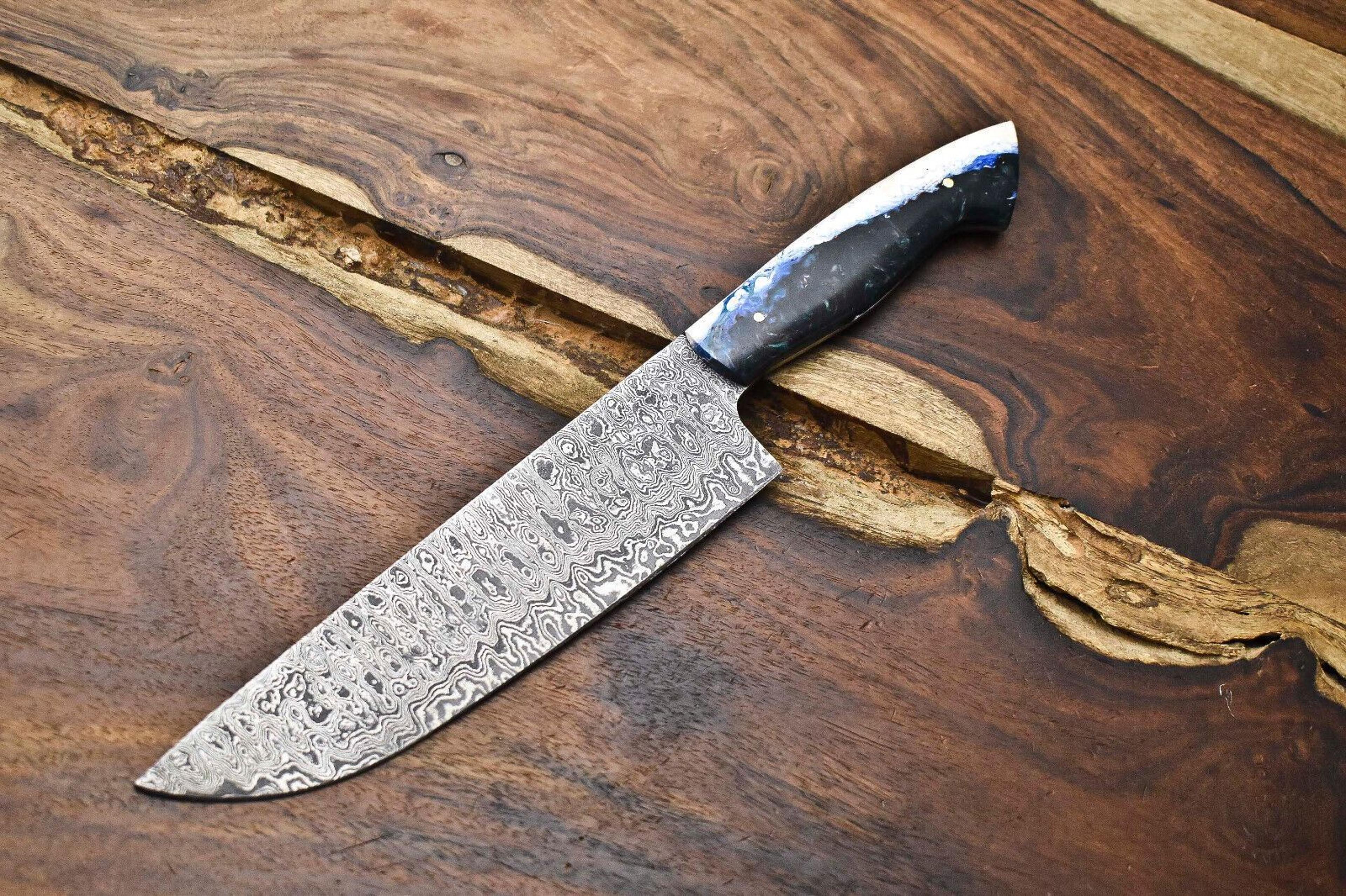 premium damascus steel fillet knife | handmade full tang blade