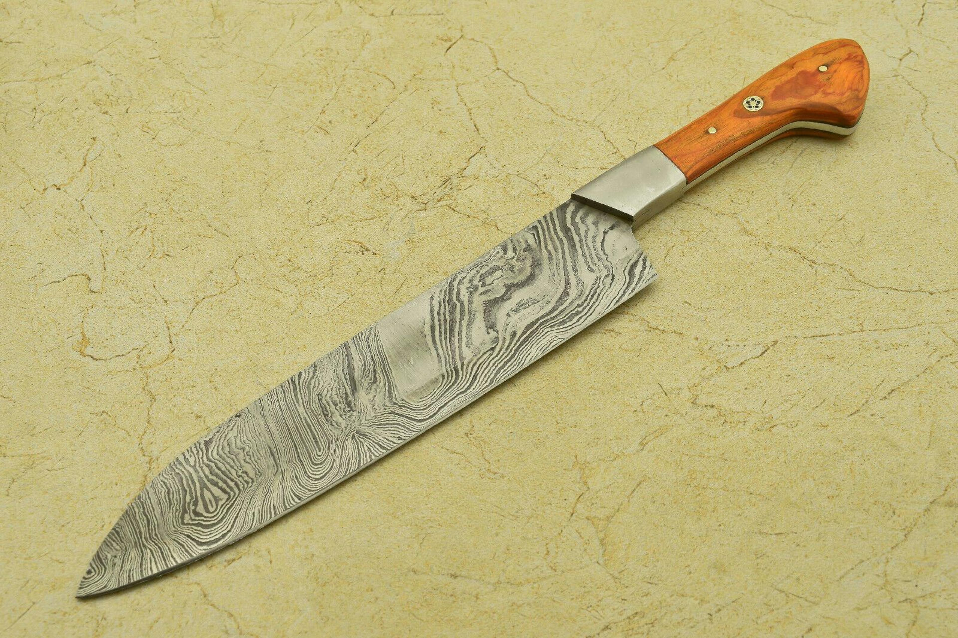 damascus steel fillet knife | handmade full tang blade