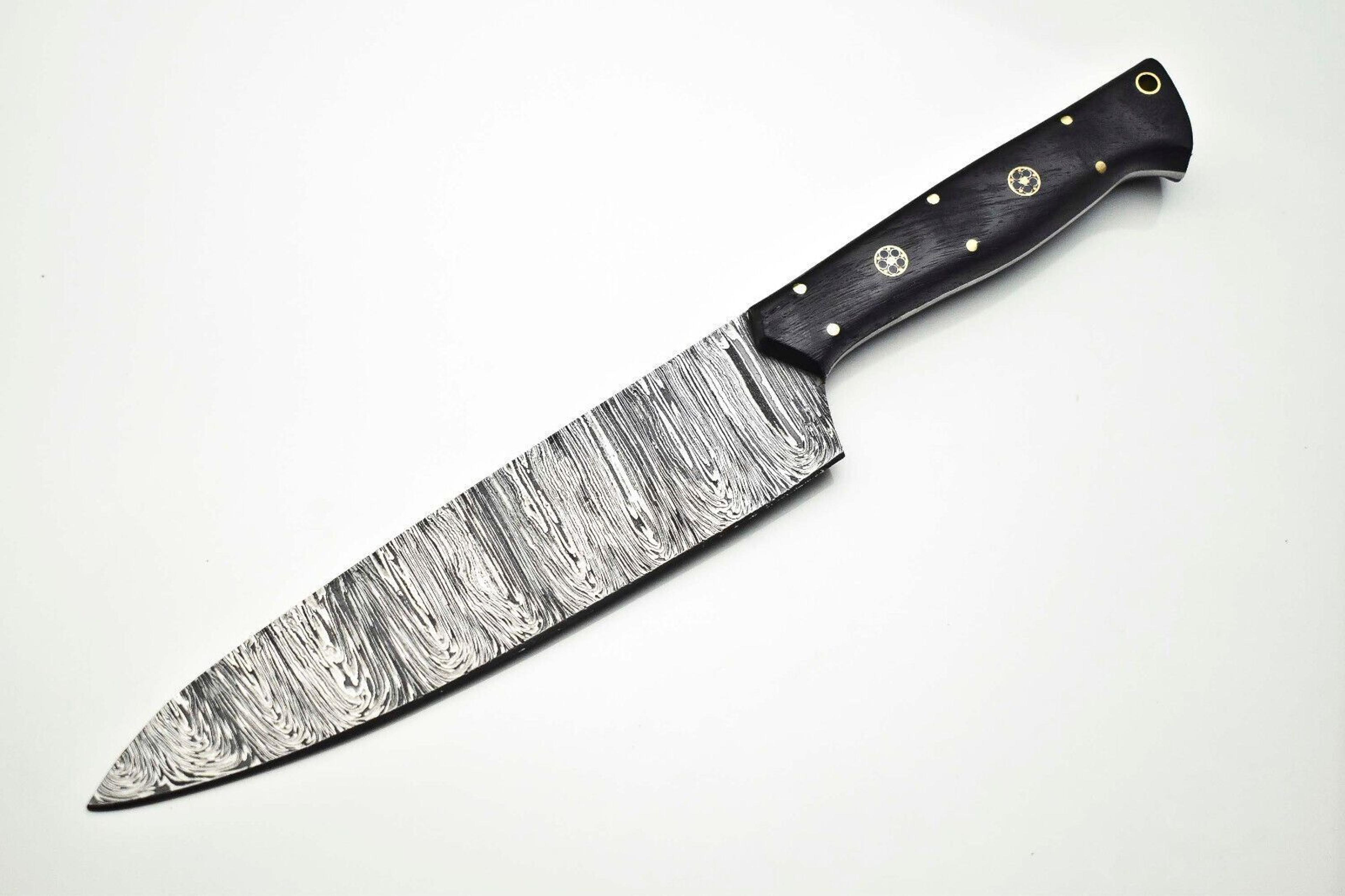 premium handmade damascus steel chef knife – full tang kitchen masterpiece