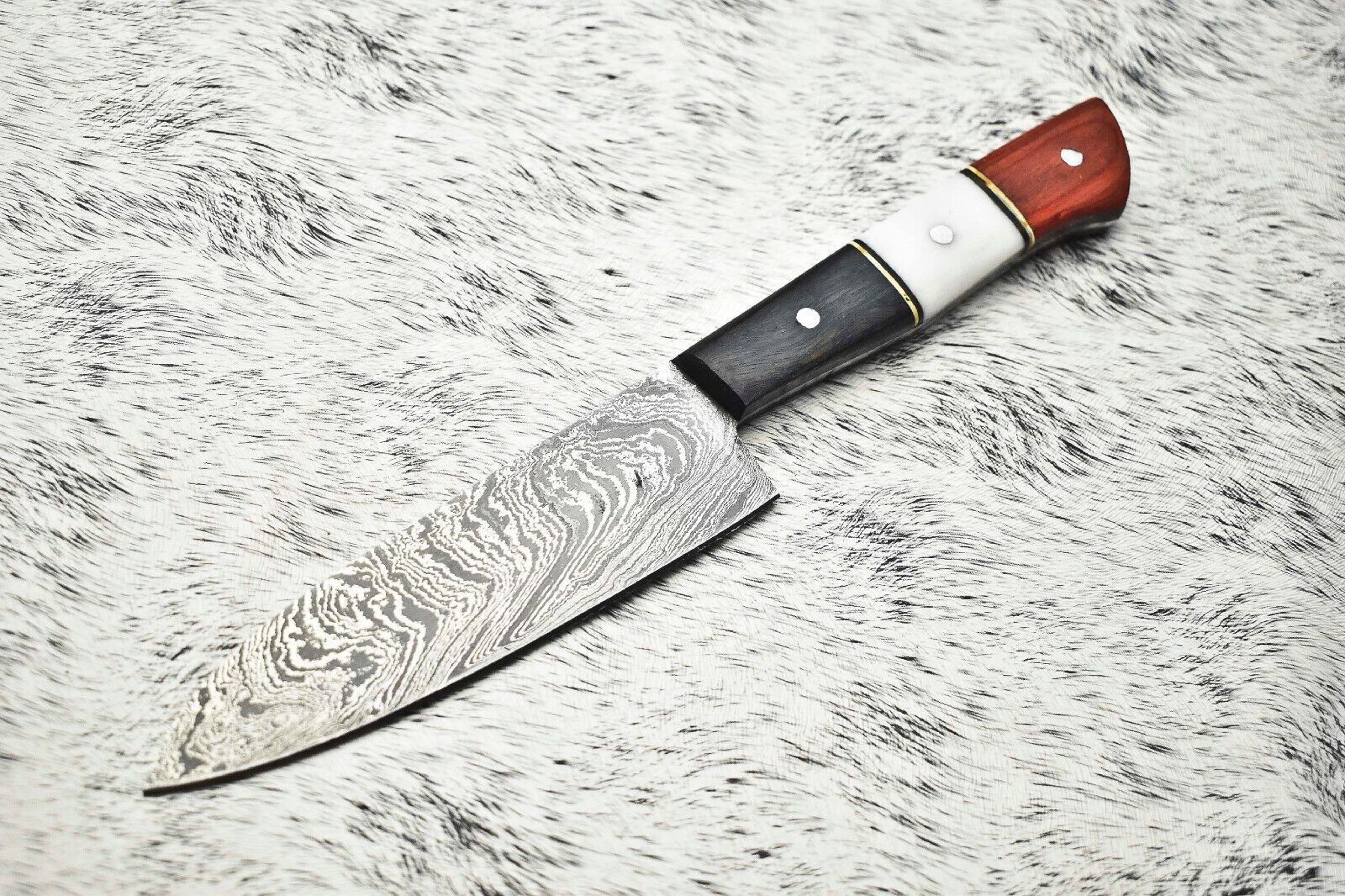 handcrafted damascus steel chef knife – premium full tang cooking blade