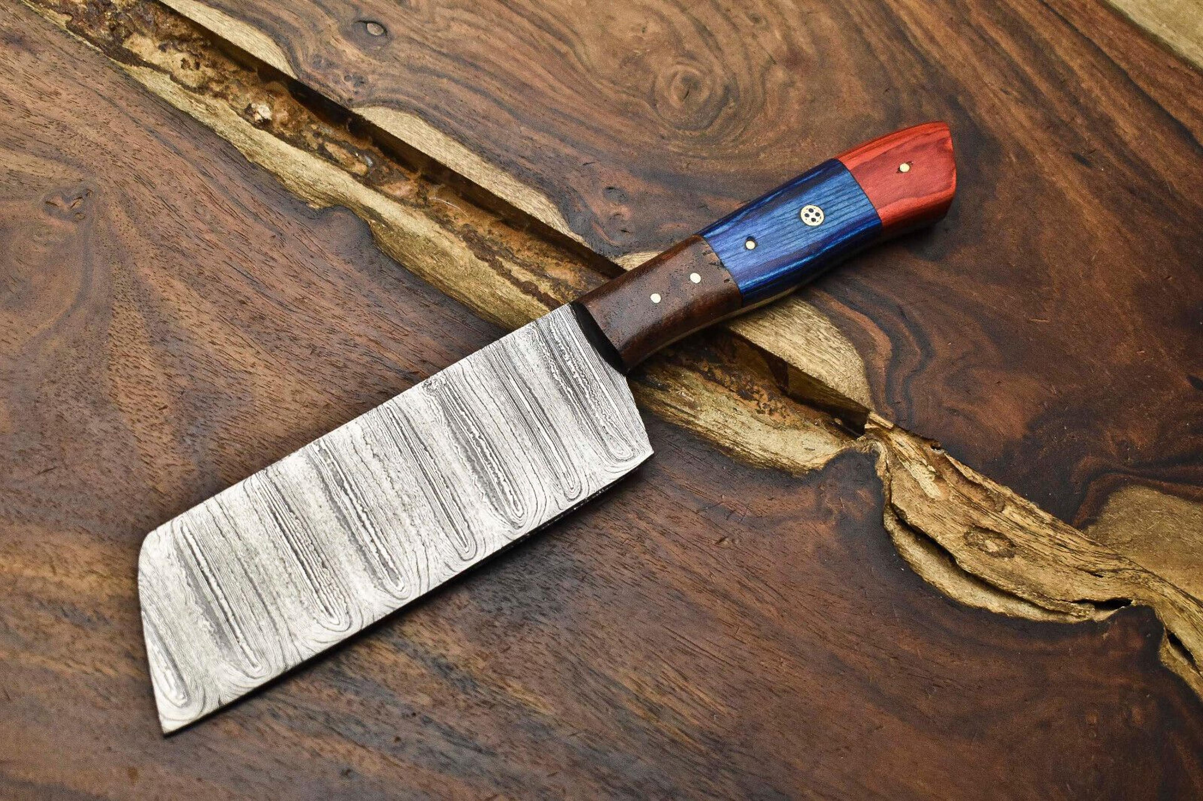 12 inch custom damascus steel kitchen knife | full tang chef knife