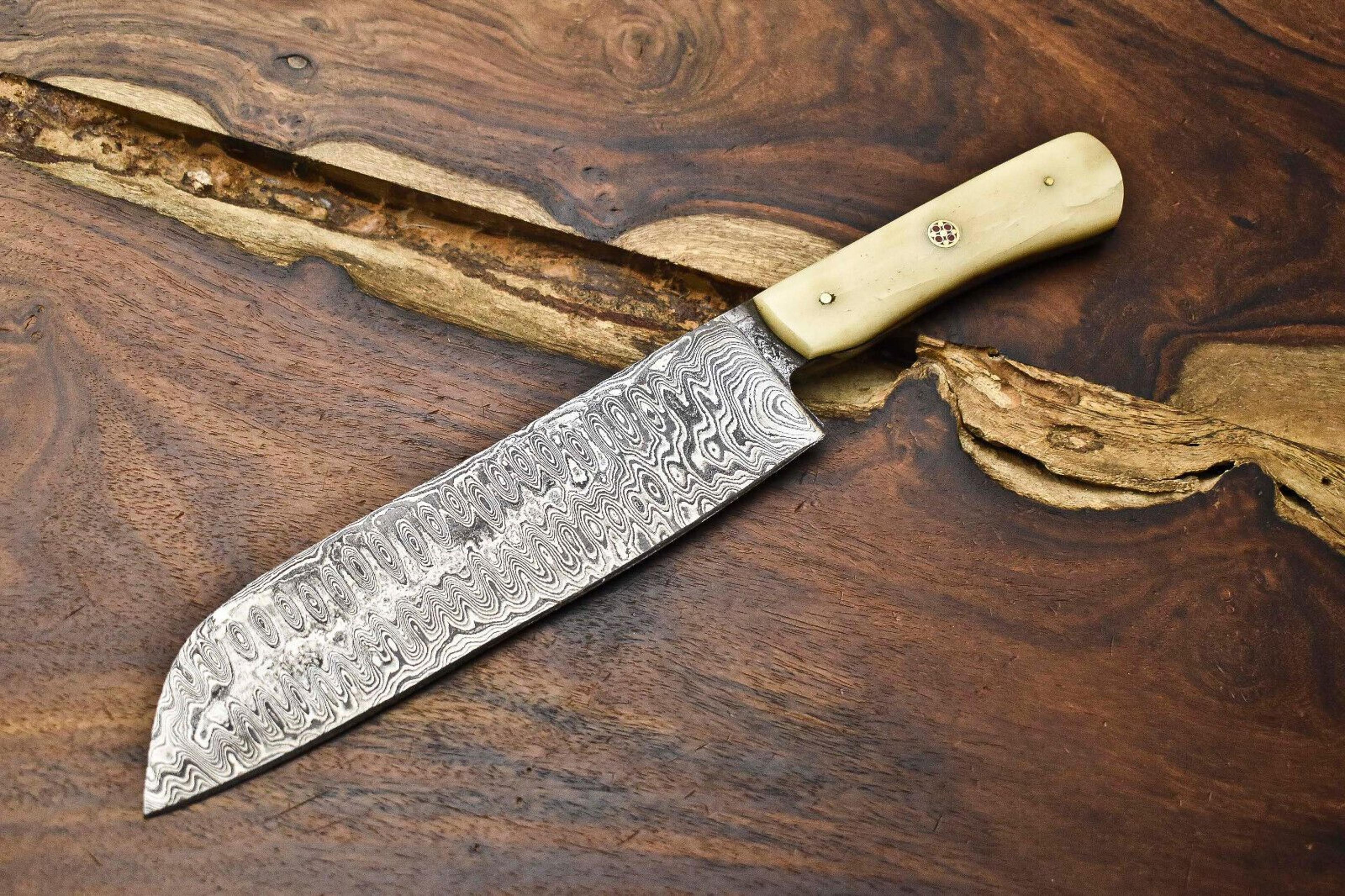 10.5" handmade damascus steel chef knife | full tang forged kitchen cooking blade