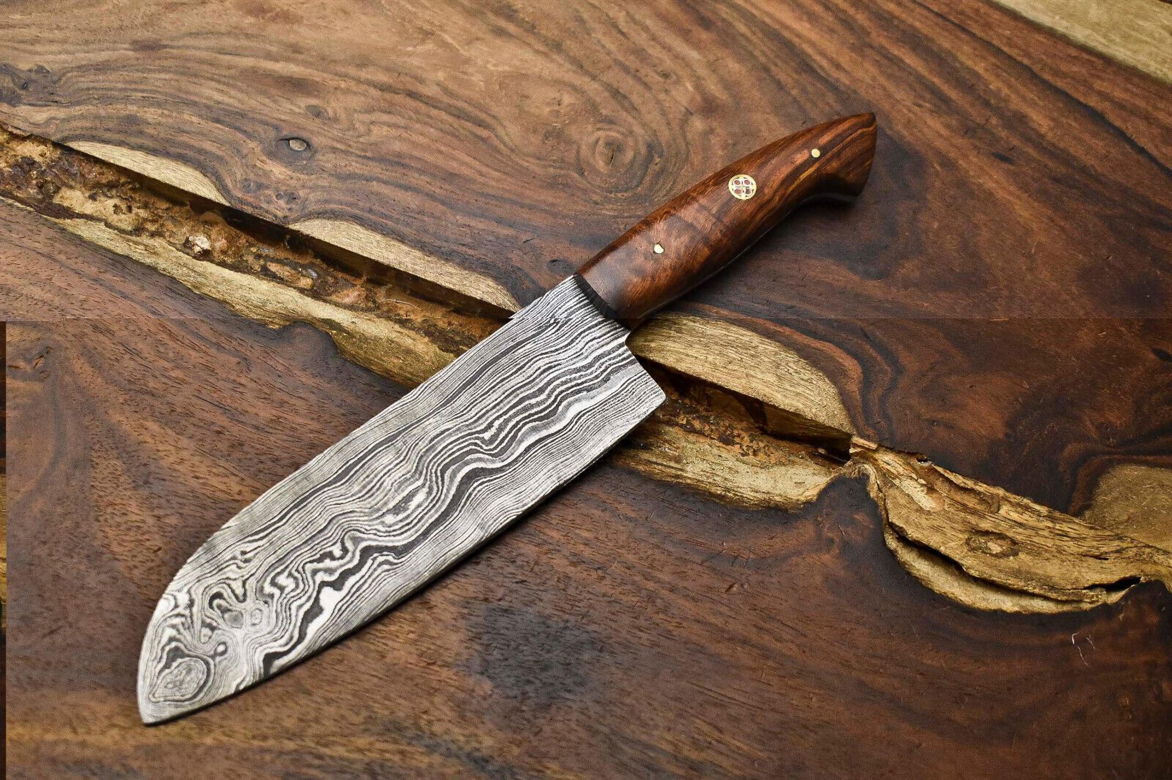 10.5 inch professional damascus steel chef knife | handmade full tang kitchen tool