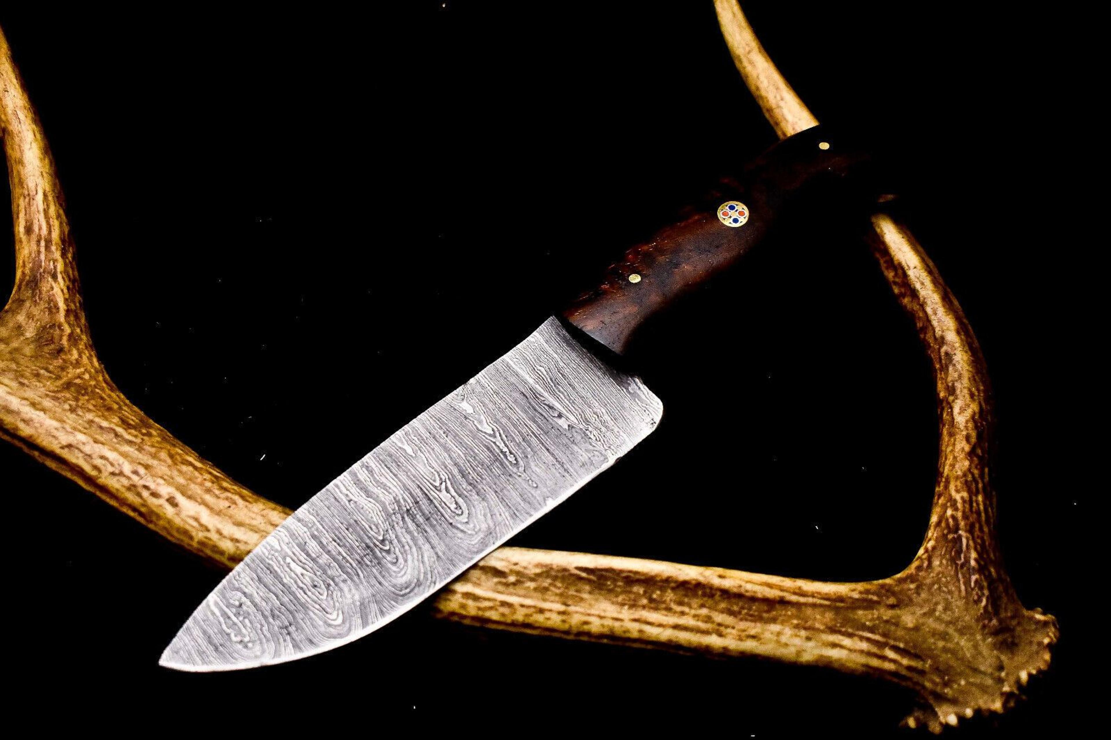 12" damascus steel chef knife | hand-forged blade for kitchen professionals