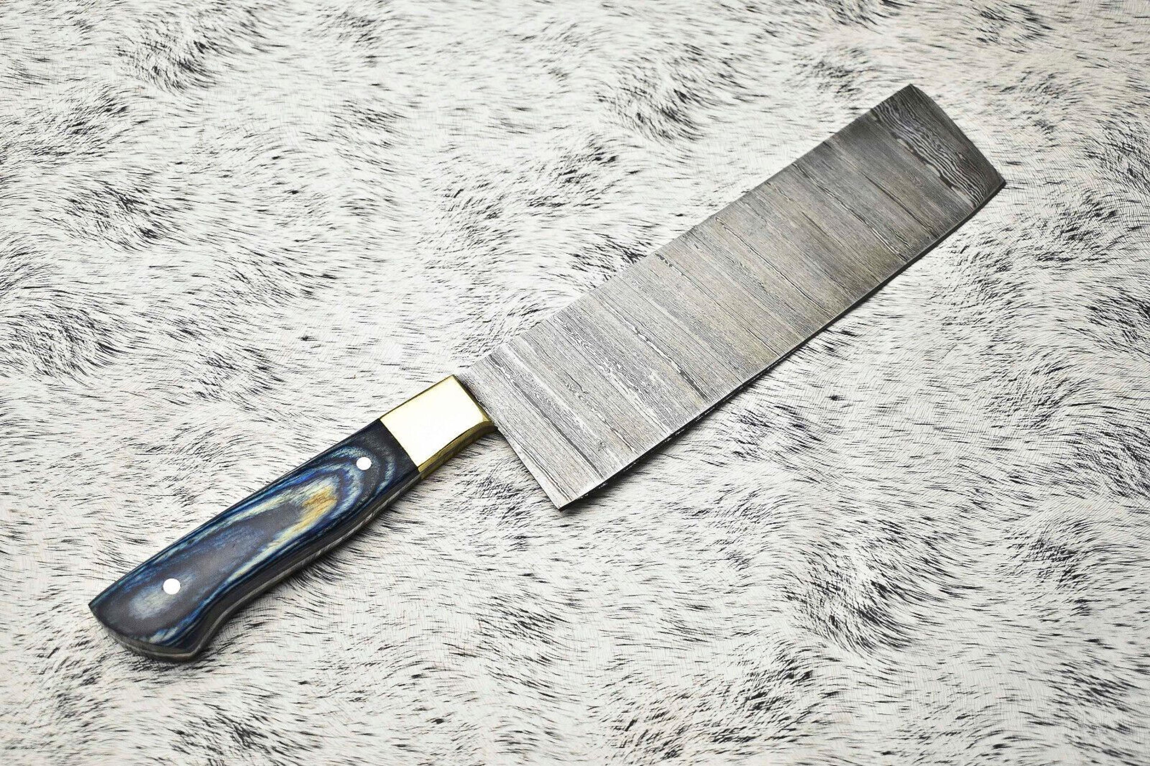 11" custom handmade damascus chef knife | full tang professional kitchen tool
