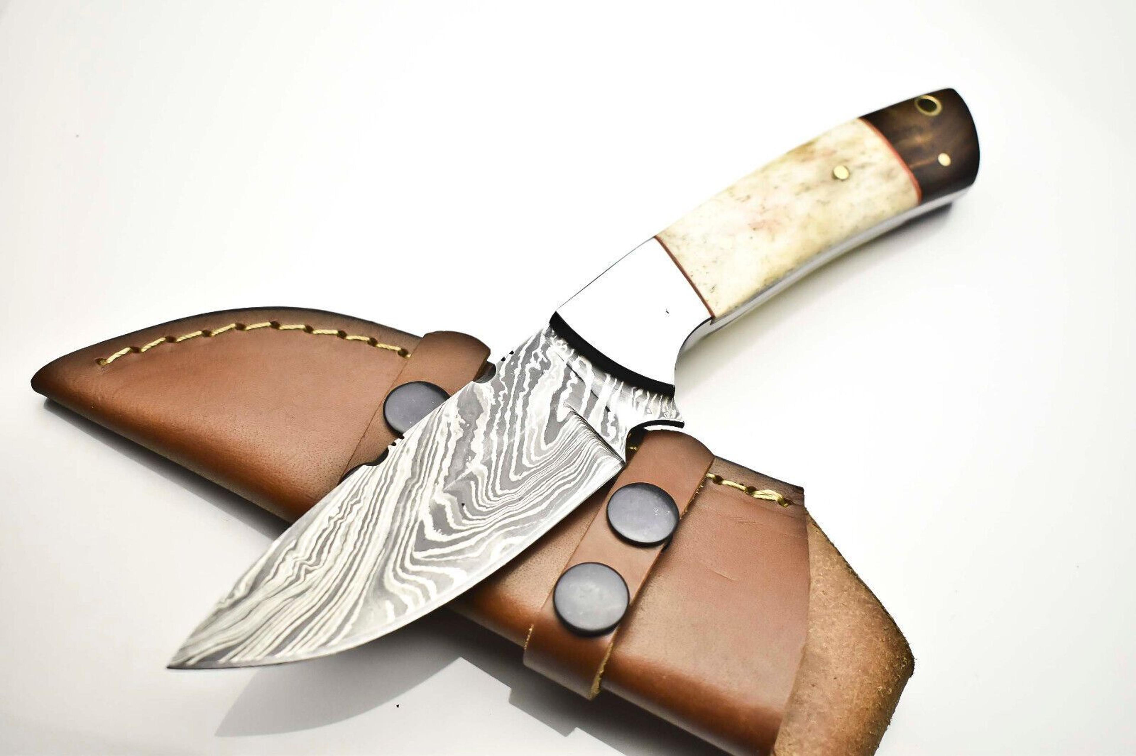 custom handmade damascus steel chef knife | full tang forged sport blade