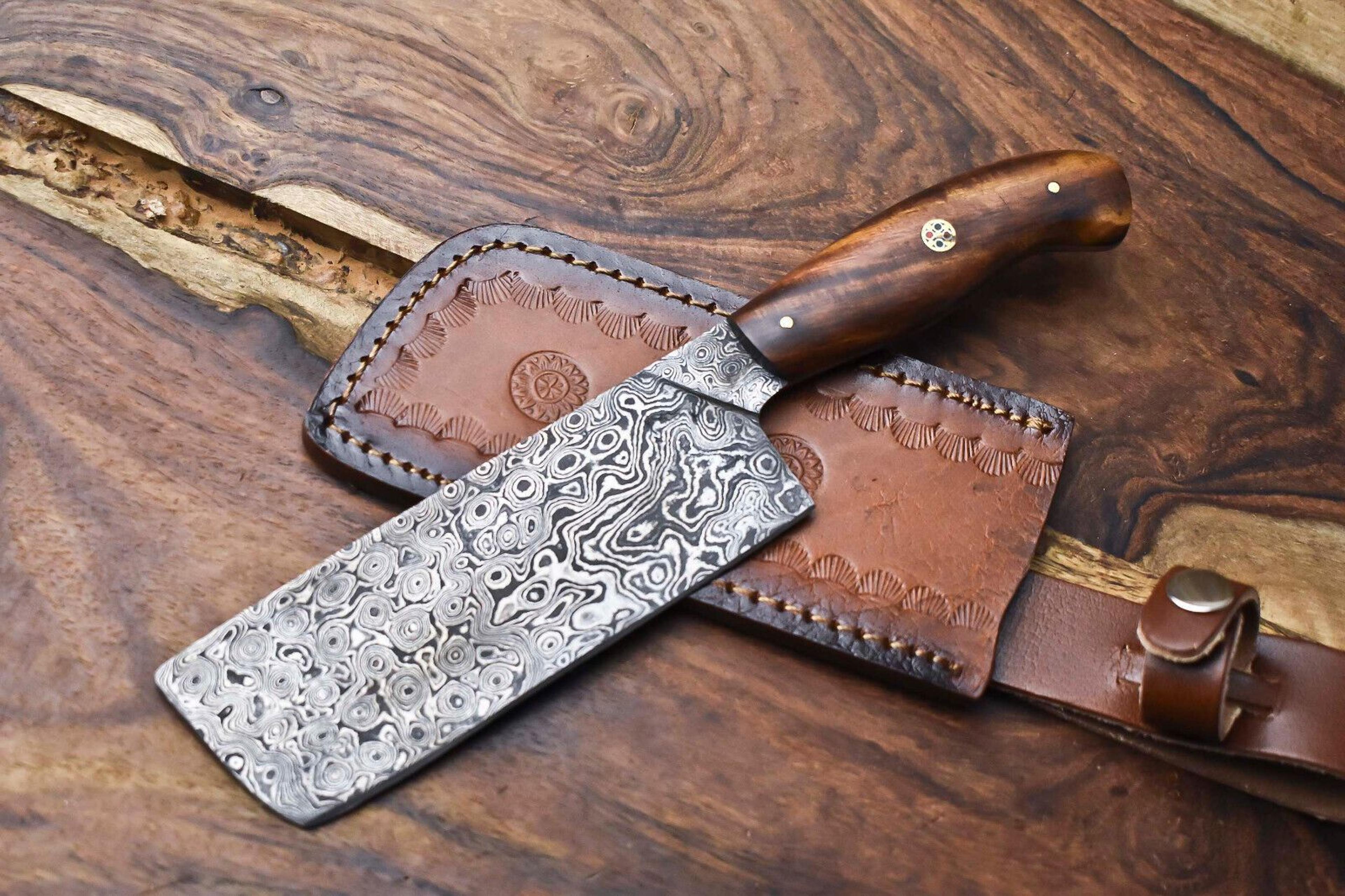 artisan 12" damascus steel chef knife | hand forged kitchen knife