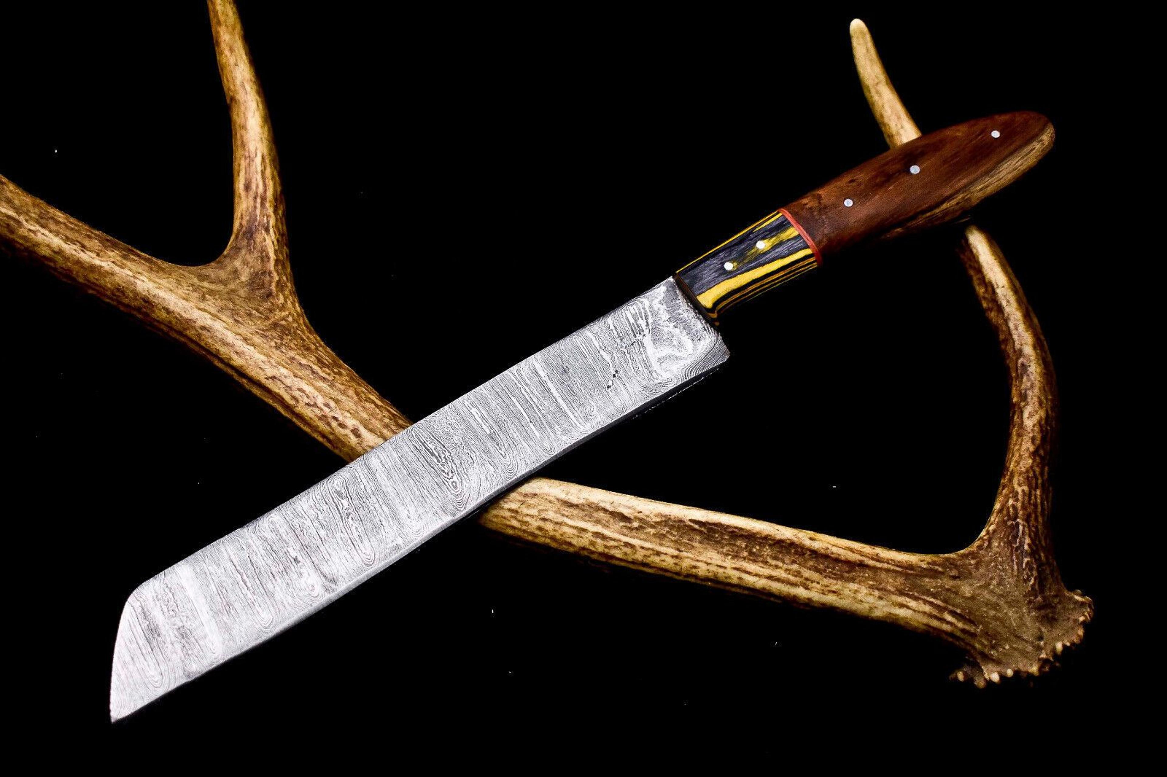 premium damascus steel chef knife | 12 inch handmade kitchen knife