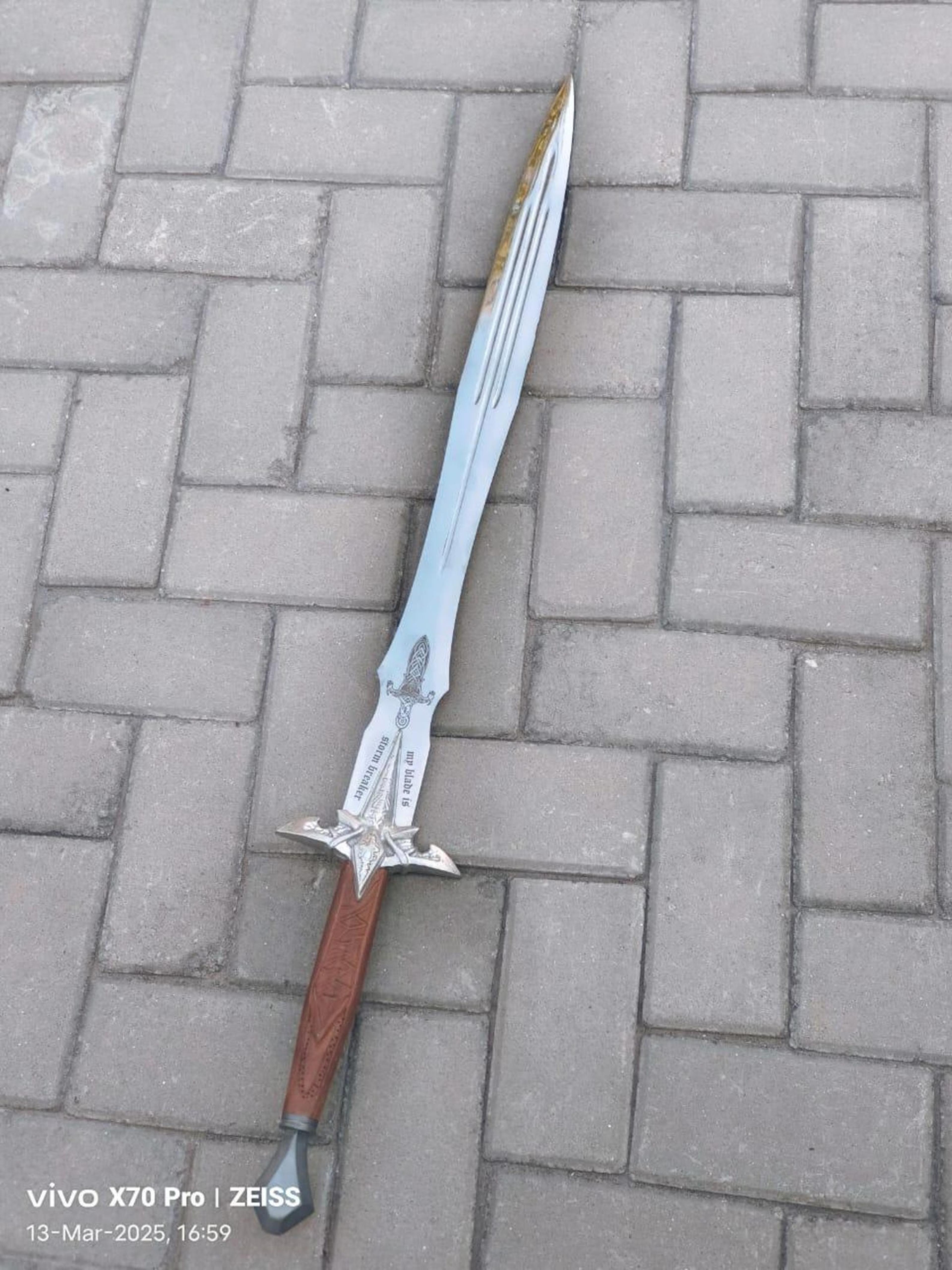 38 inch hadhafang sword replica – stainless steel arwen elven sword for display, cosplay & collectors