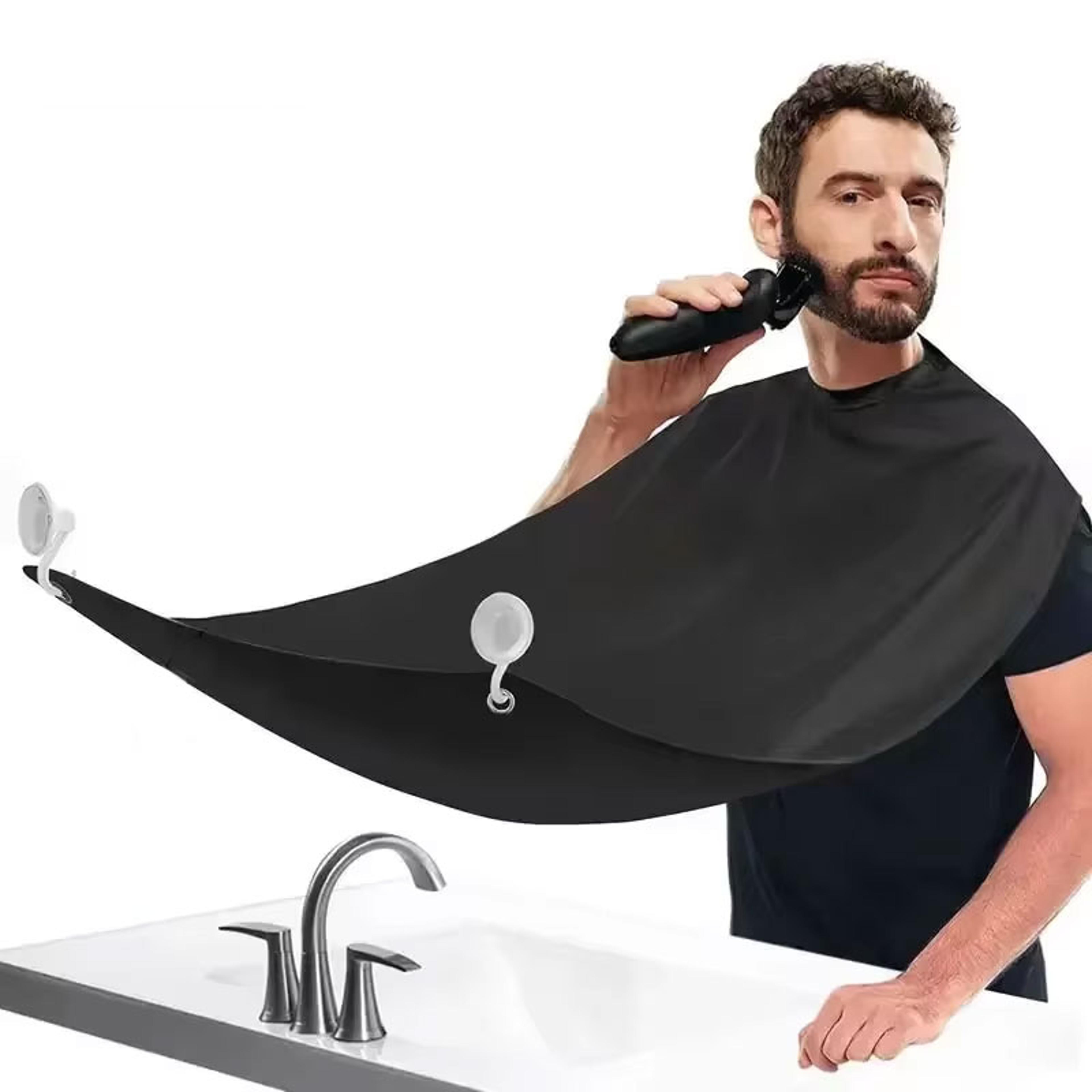 beard shaving apron for men, hairdresser cleaning bib, grooming & hygiene essential, ideal gift