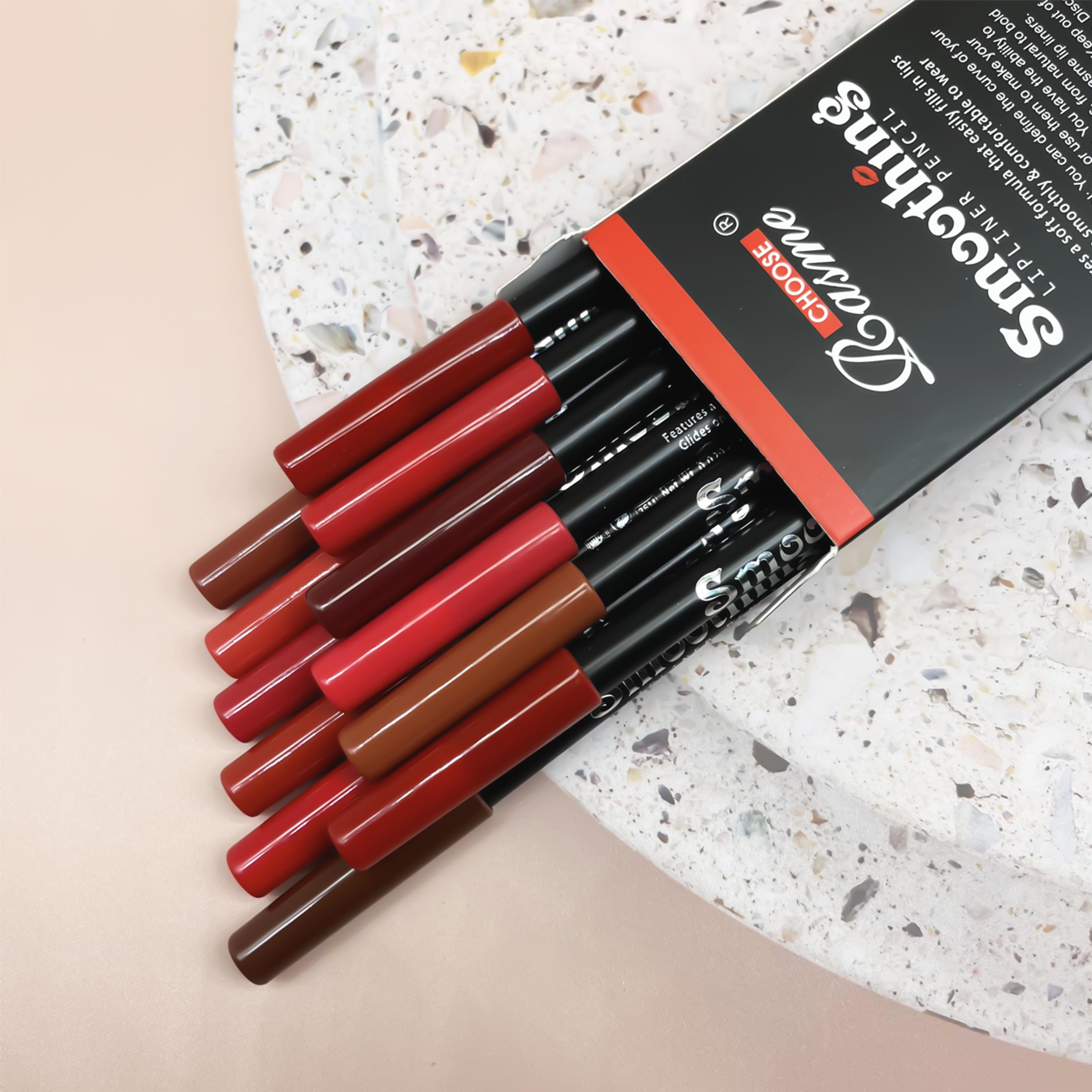 professional lip liner pencil and matte lip gloss, long-lasting lipstick set for women, ideal valentine's day gifts