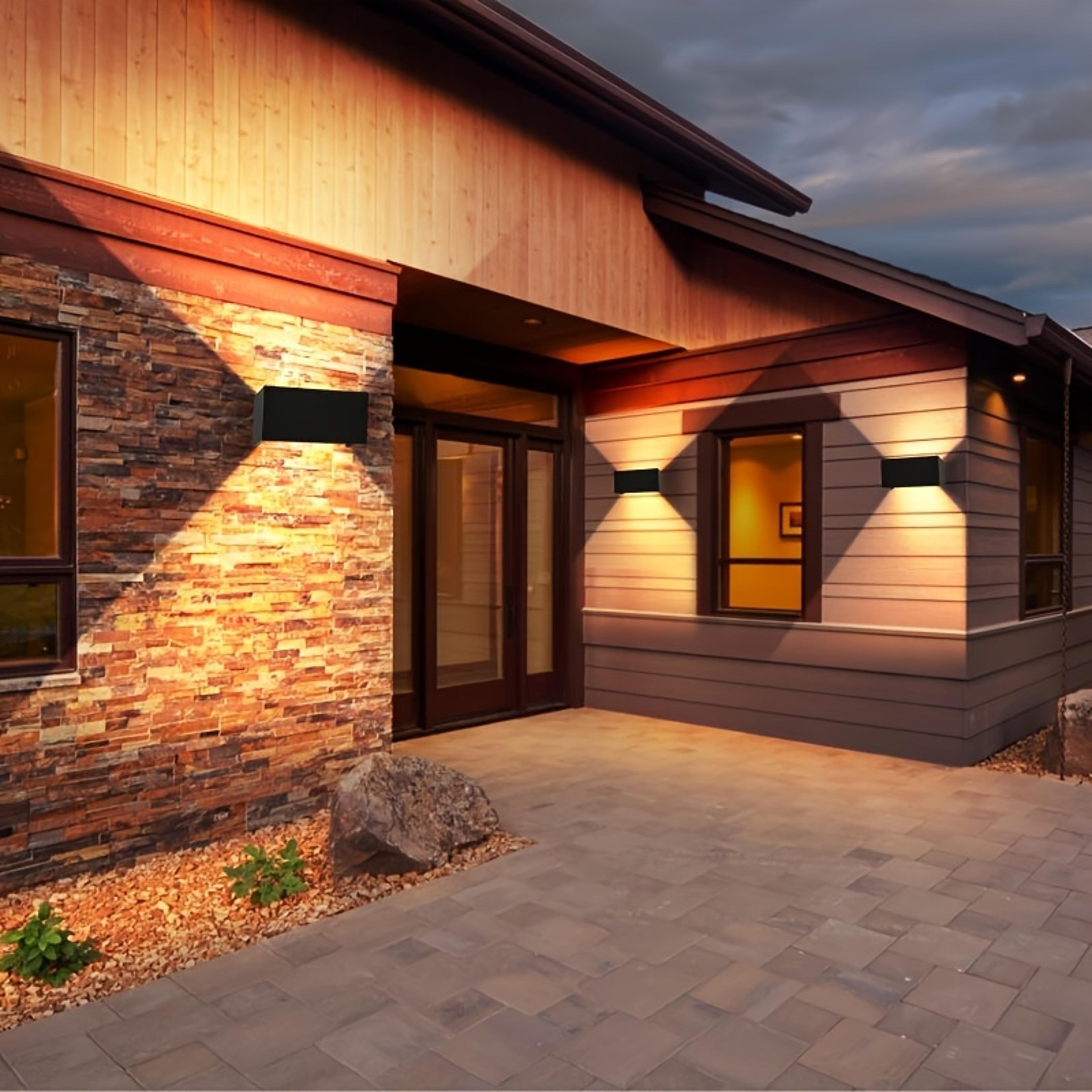 modern led wall light for indoor/outdoor use, up and down adjustable beam, cold wall lamp, perfect for outdoor