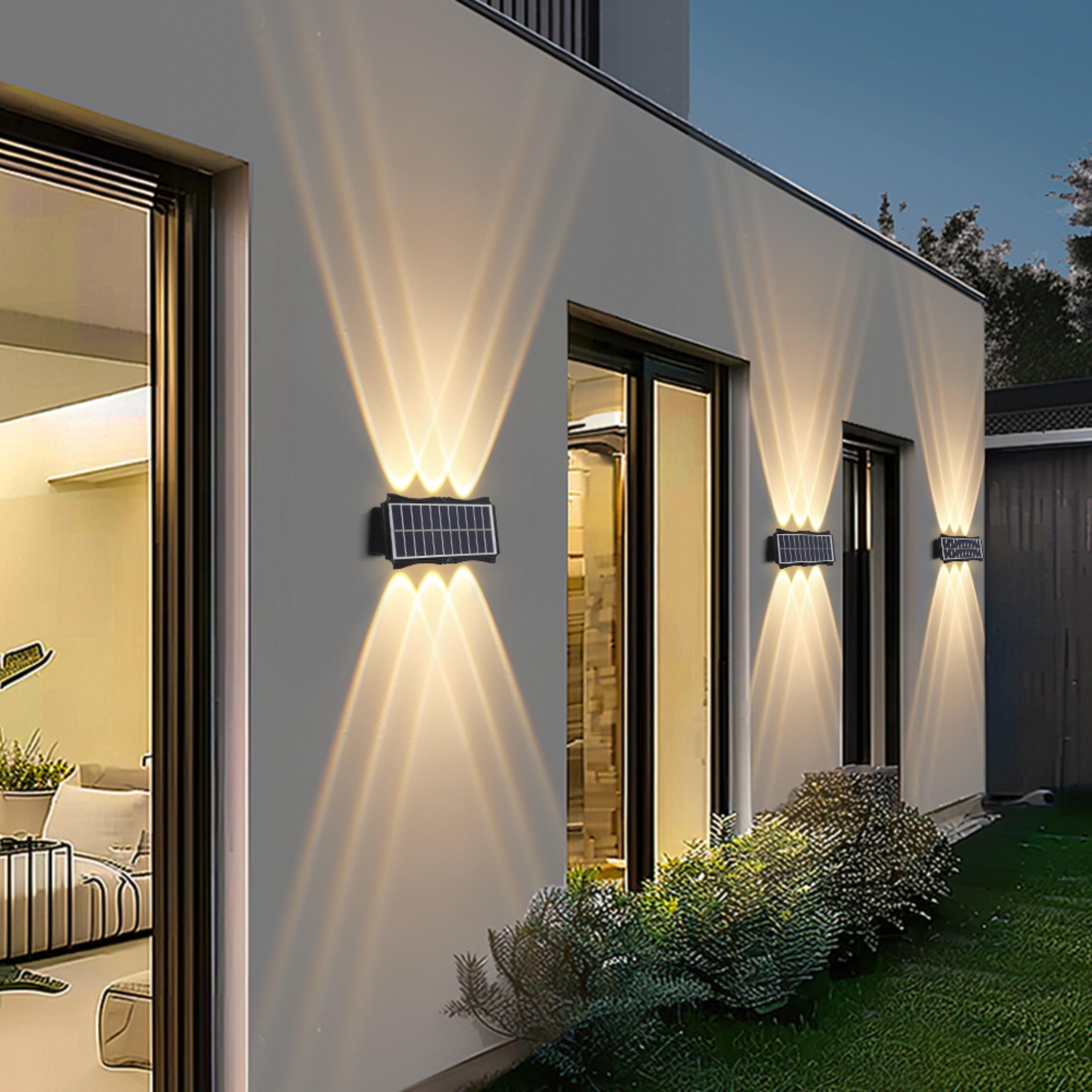 waterproof solar wall light led courtyard street lamp, outdoor garden wall lamp for home decoration and lightings