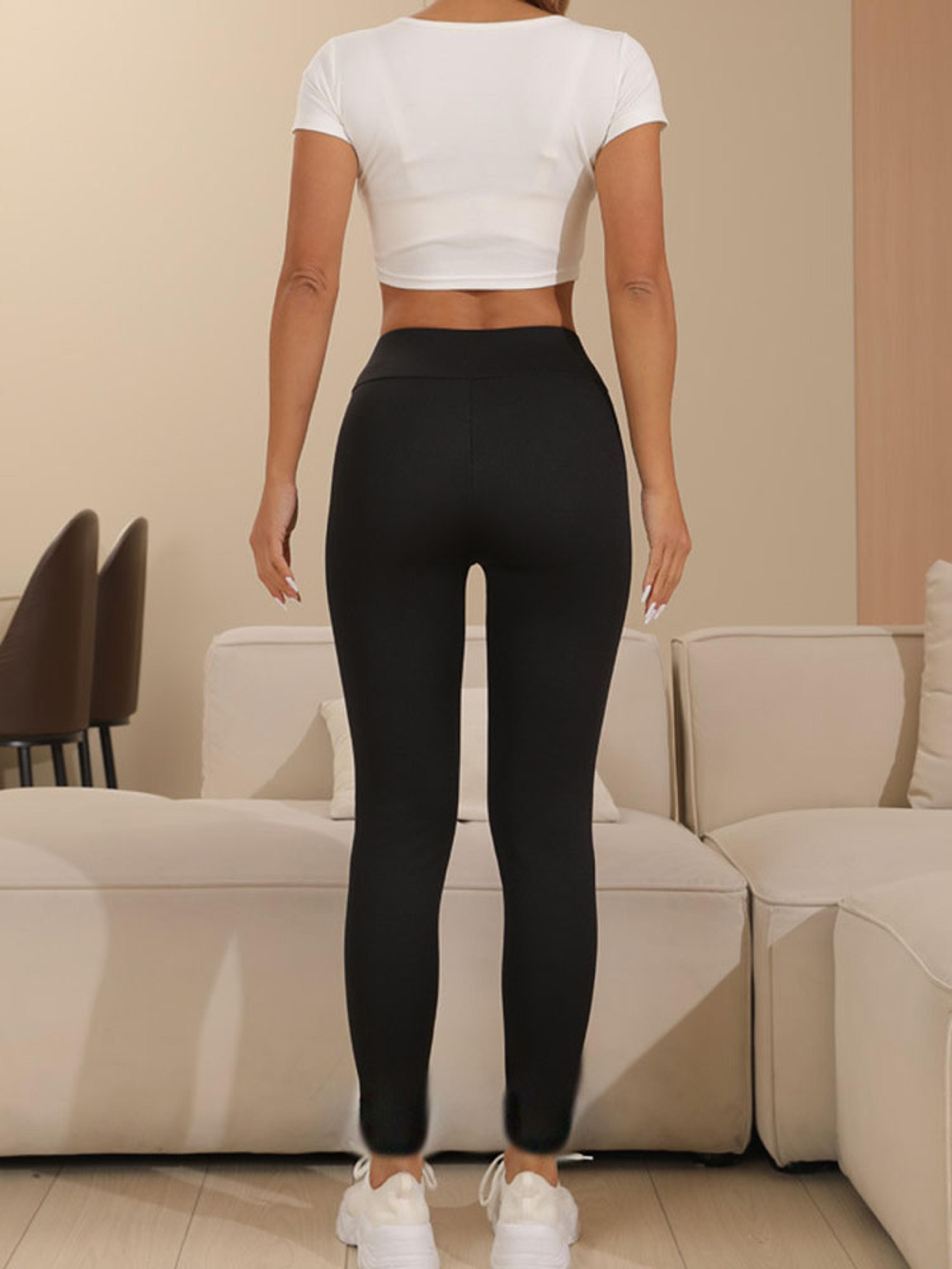 winter thicken warm leggings for women, lamb cashmere joggers, high waist fleece tights, slim velvet elastic pants