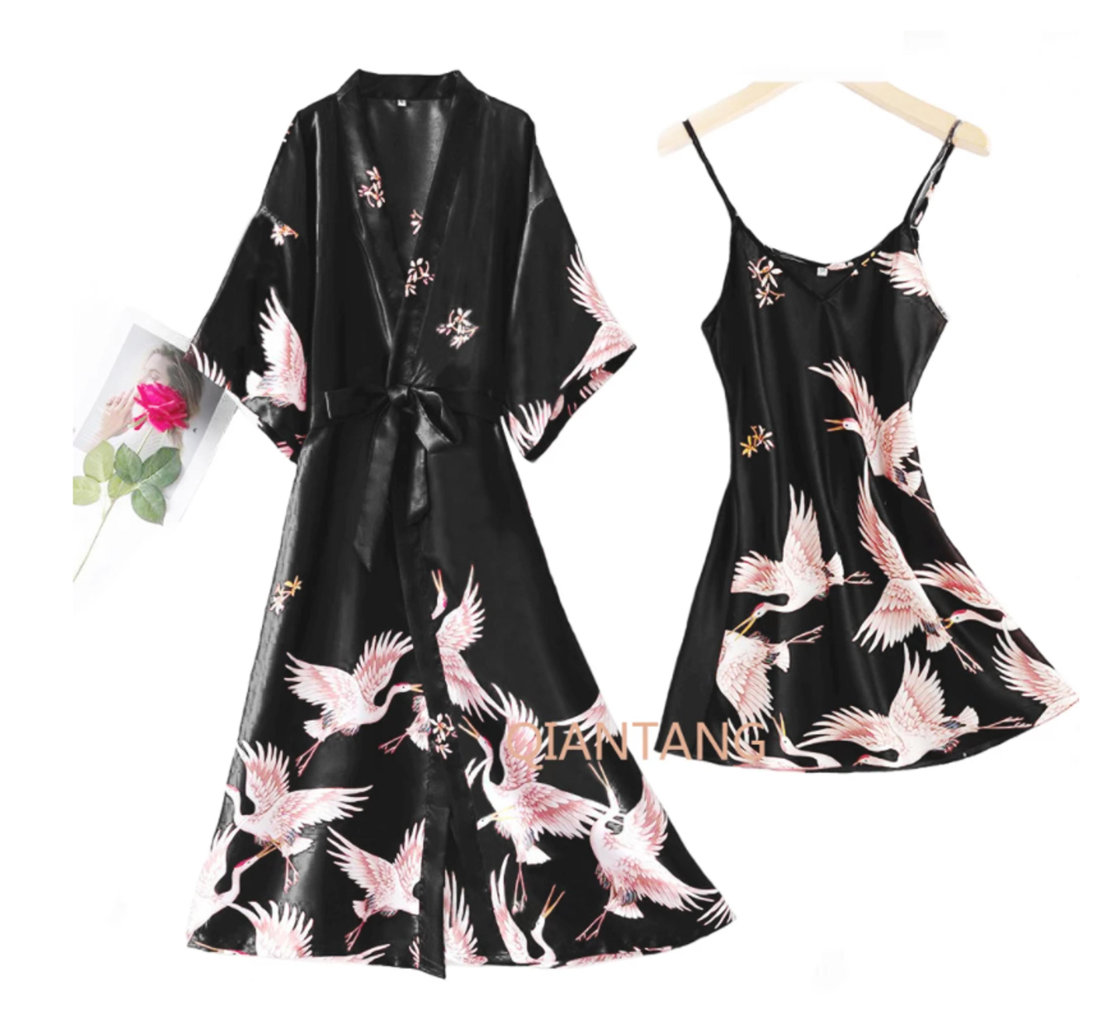 sexy nightwear gown, women pyjama v neck, silky sleepwear, spring lady sleep suit robe, homewear negligee