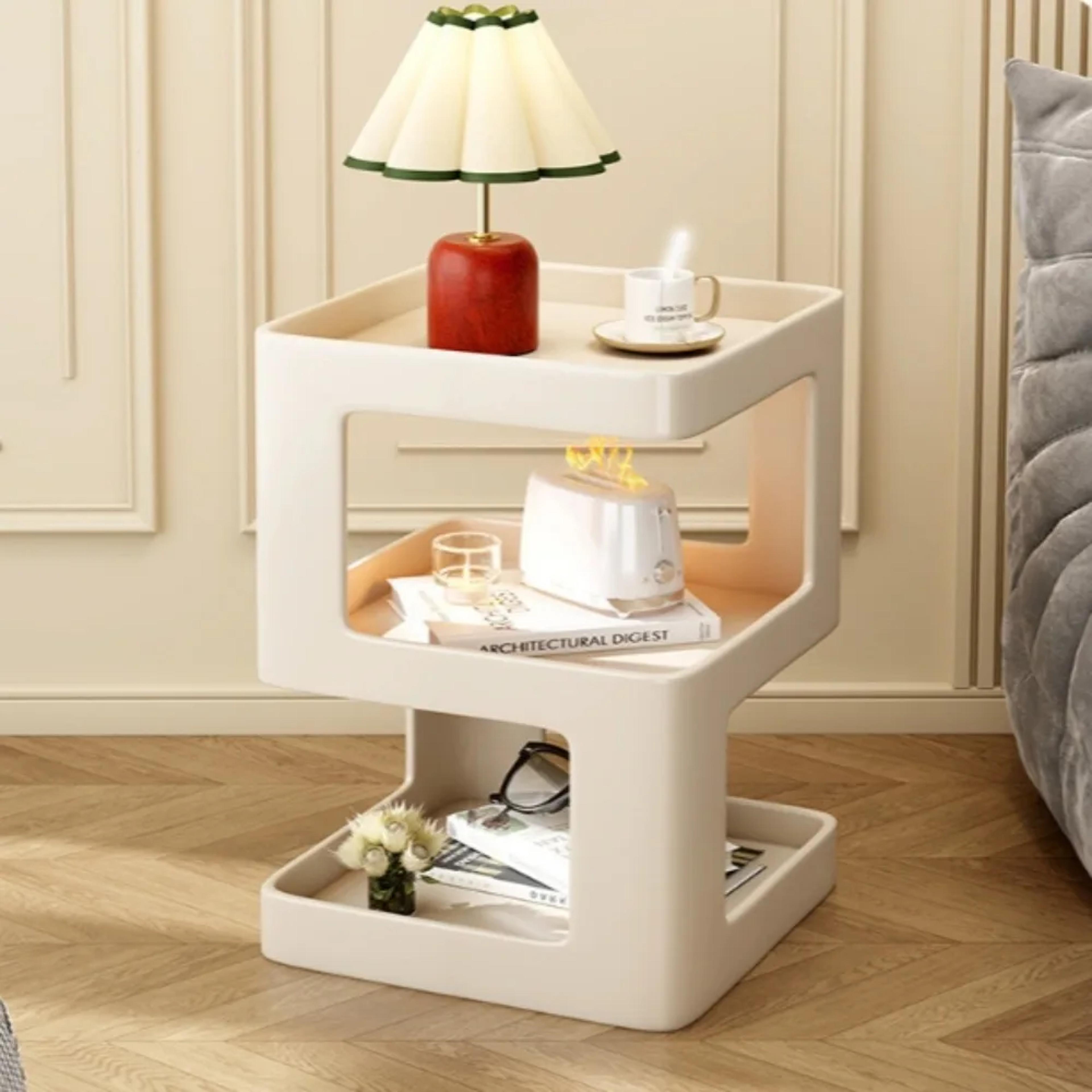 light luxury sofa table, solid color living room bookshelf, small coffee table for bedroom