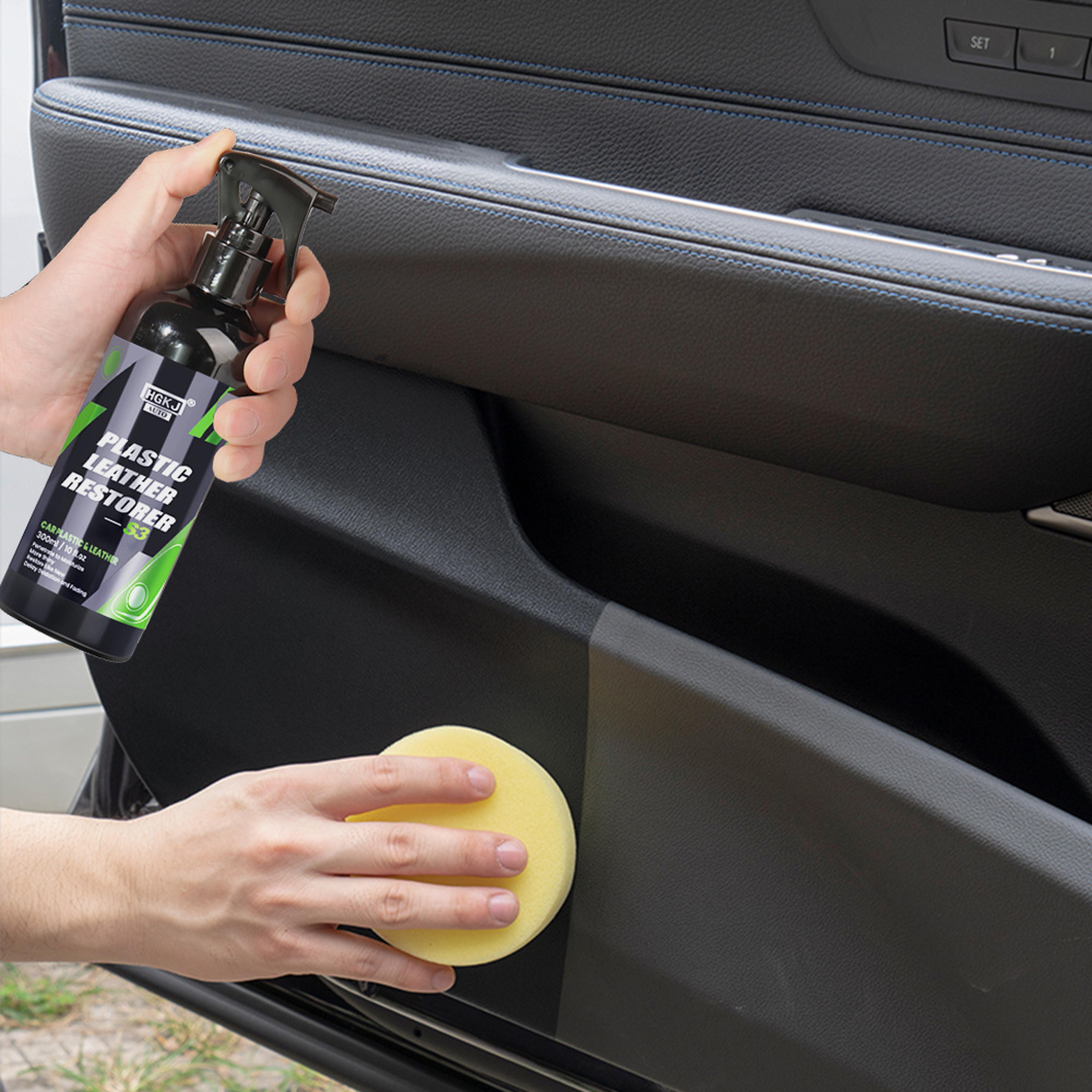car interior leather care, plastic restorer liquid, seat leather repair renovator, automotive conditioner for ca