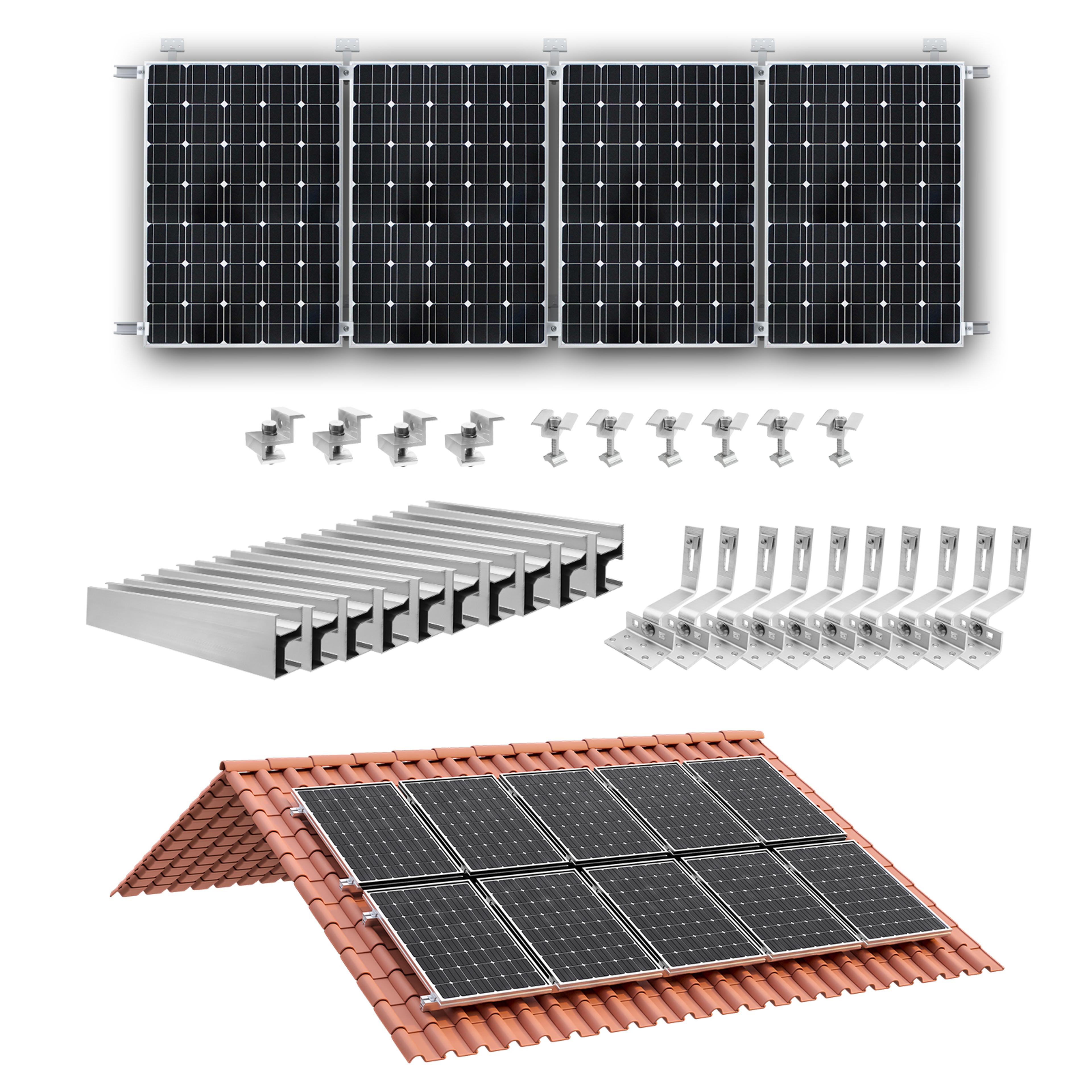roof hook mounting sets, solar panel bracket more lighten, brick roof mounting rail for glazed tile roof