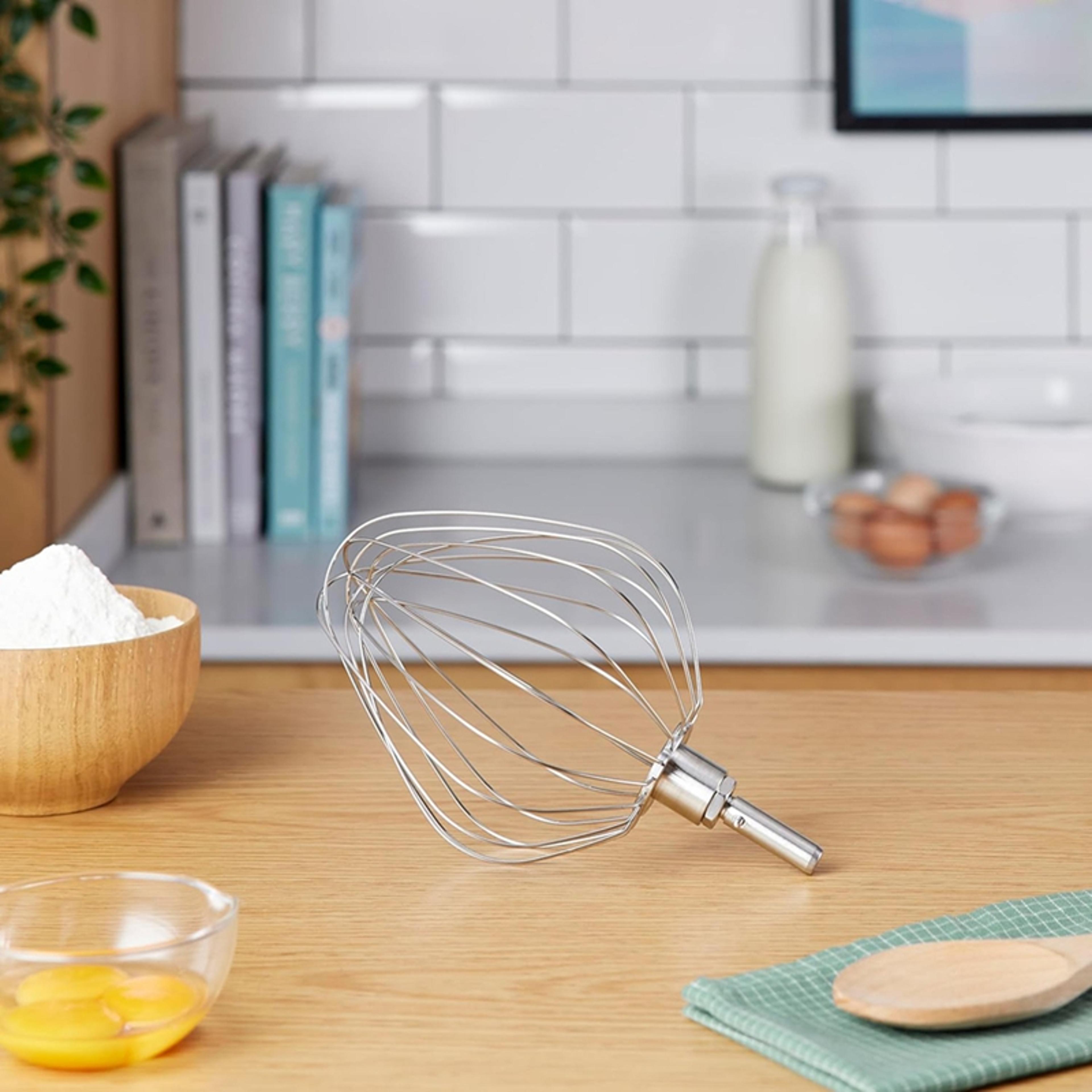 balloon whisk for kenwood food processors, stainless steel accessory for chef food processors