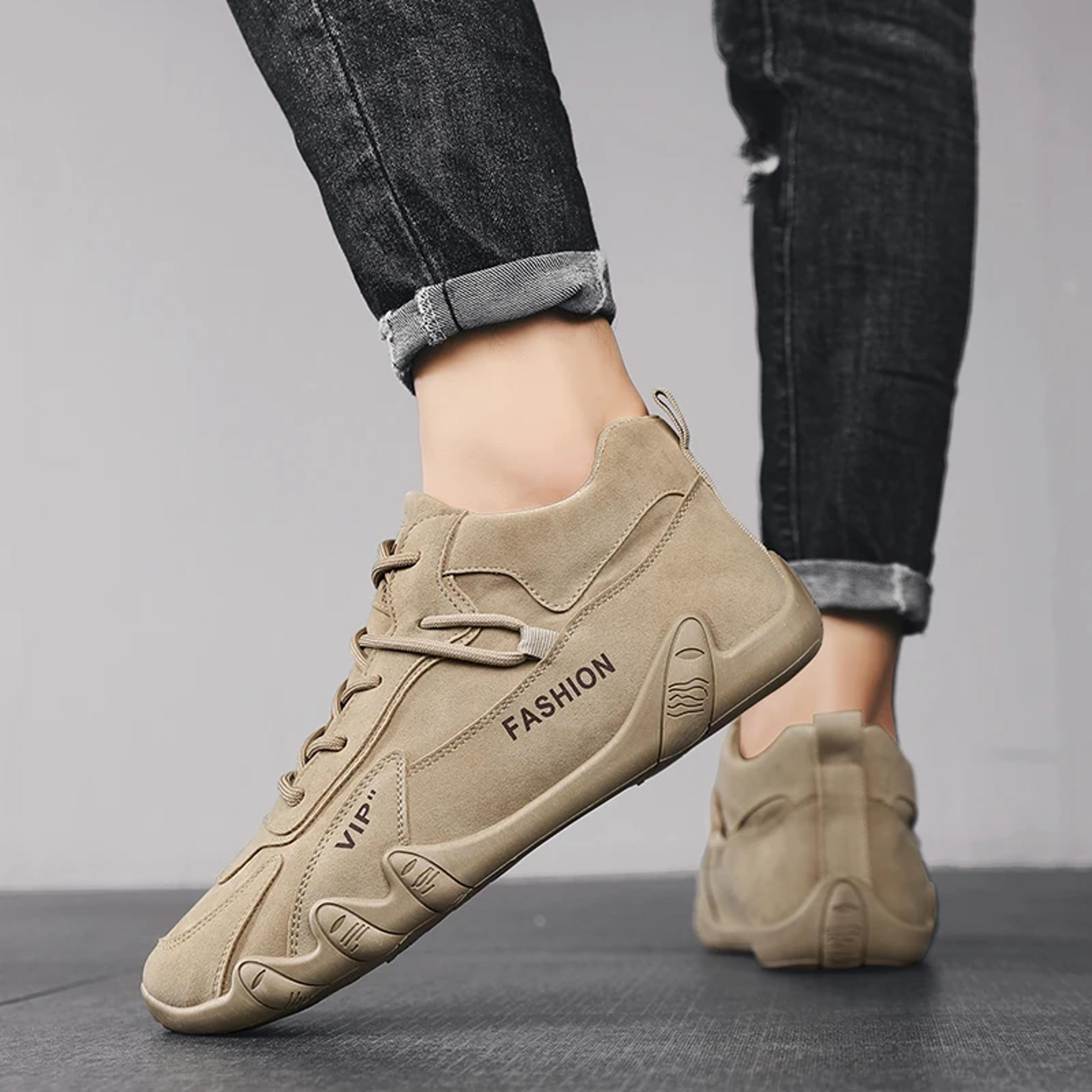 casual sneakers non slip, ankle boots for men spring, khaki work mens shoe, lace up short boots loafers