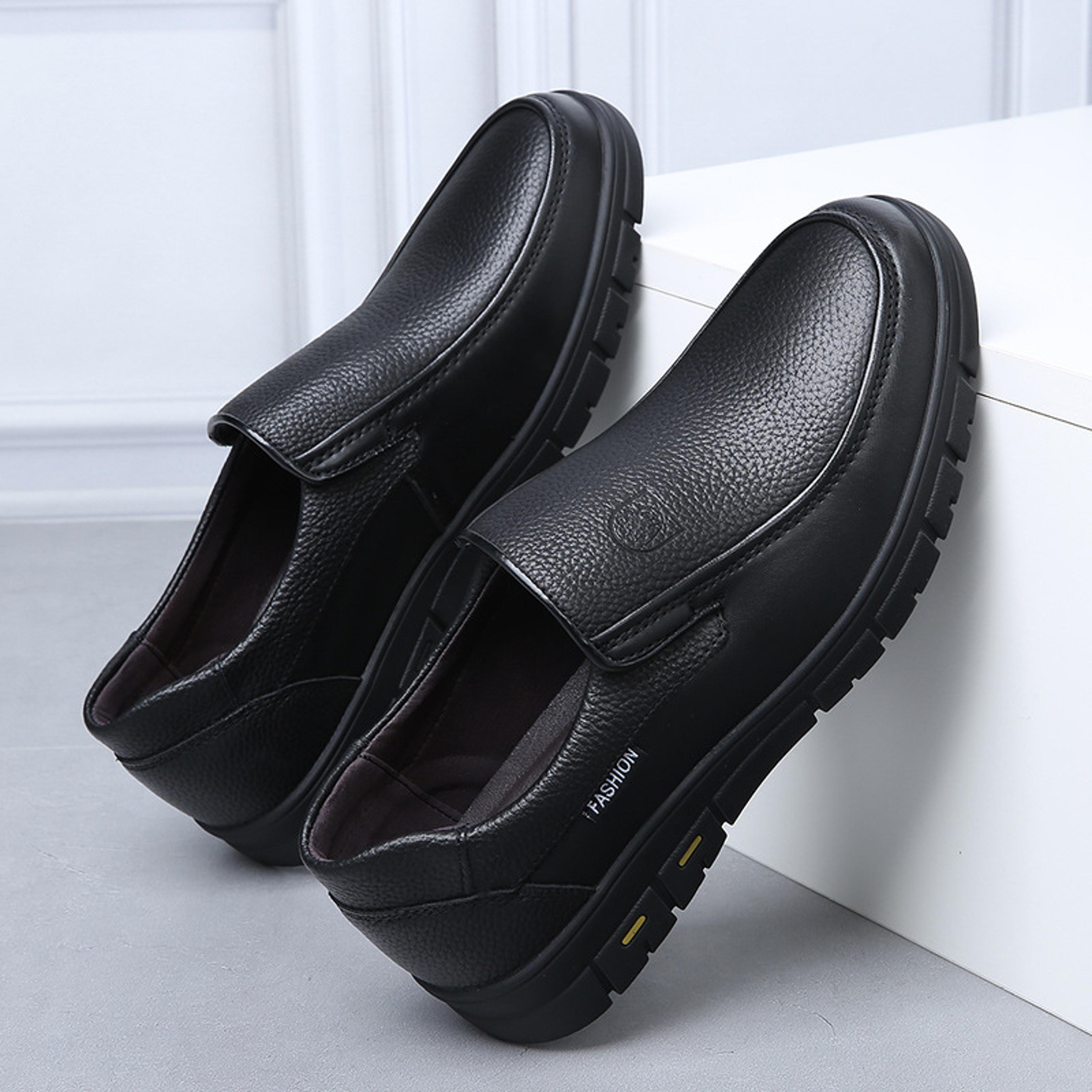 genuine leather handmade shoes, casual men's walking shoes, outdoor loafers, breathable sneakers