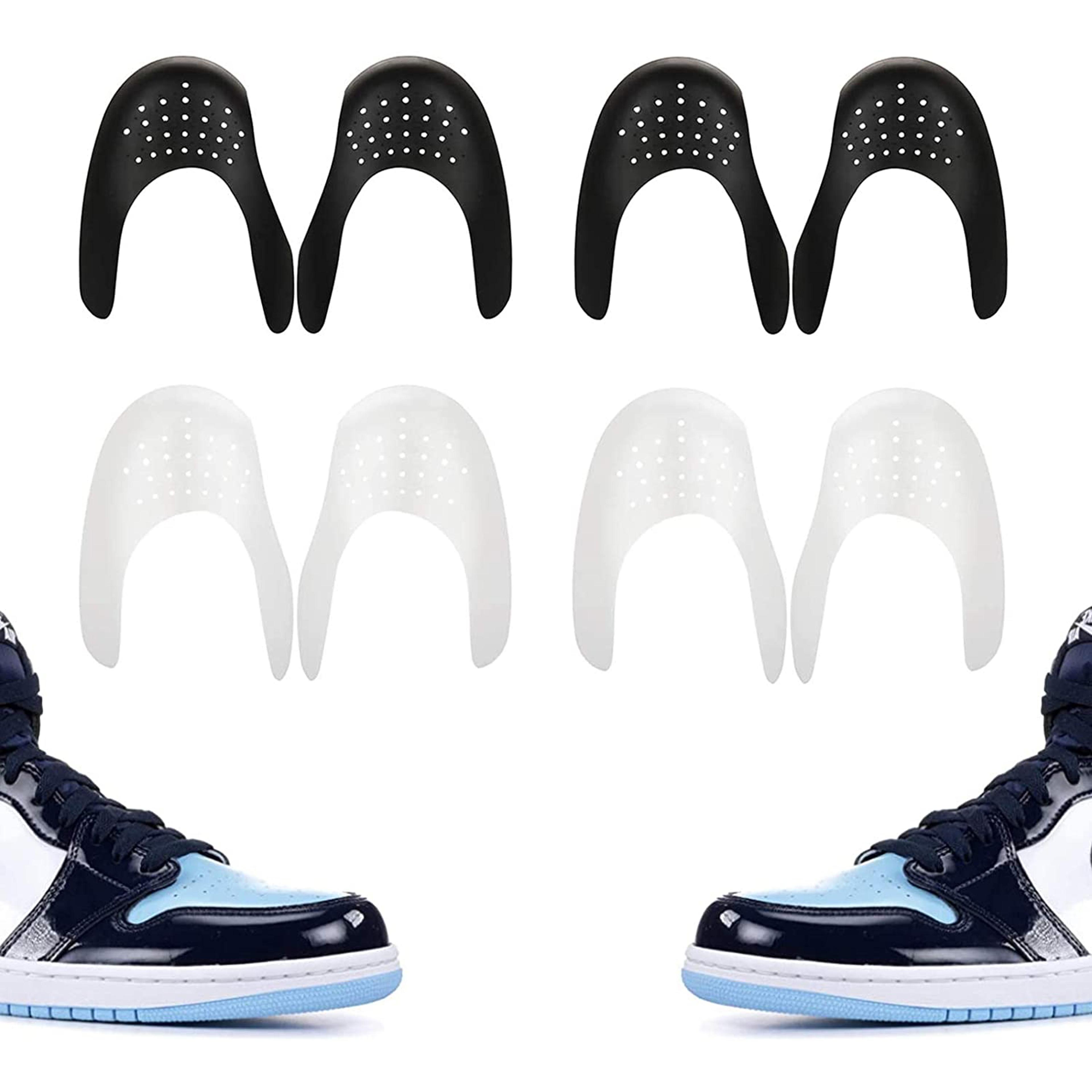 shoe trees for sneakers, anti-wrinkle crease protection, air force fold support, universal toe cap protector