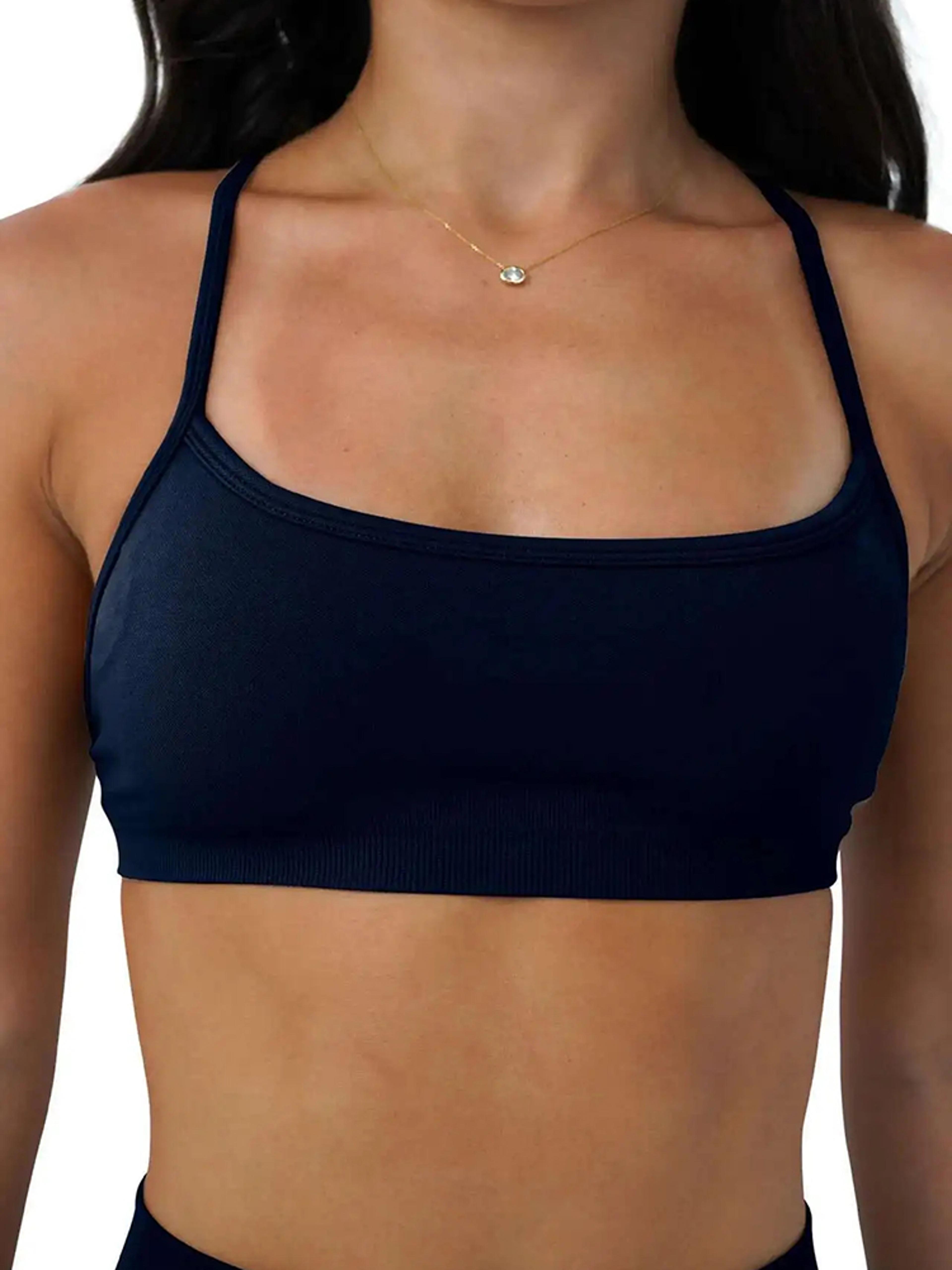 women seamless sports bra, yoga top, back cross fitness bra, gym active wear, workout push-up running underwear