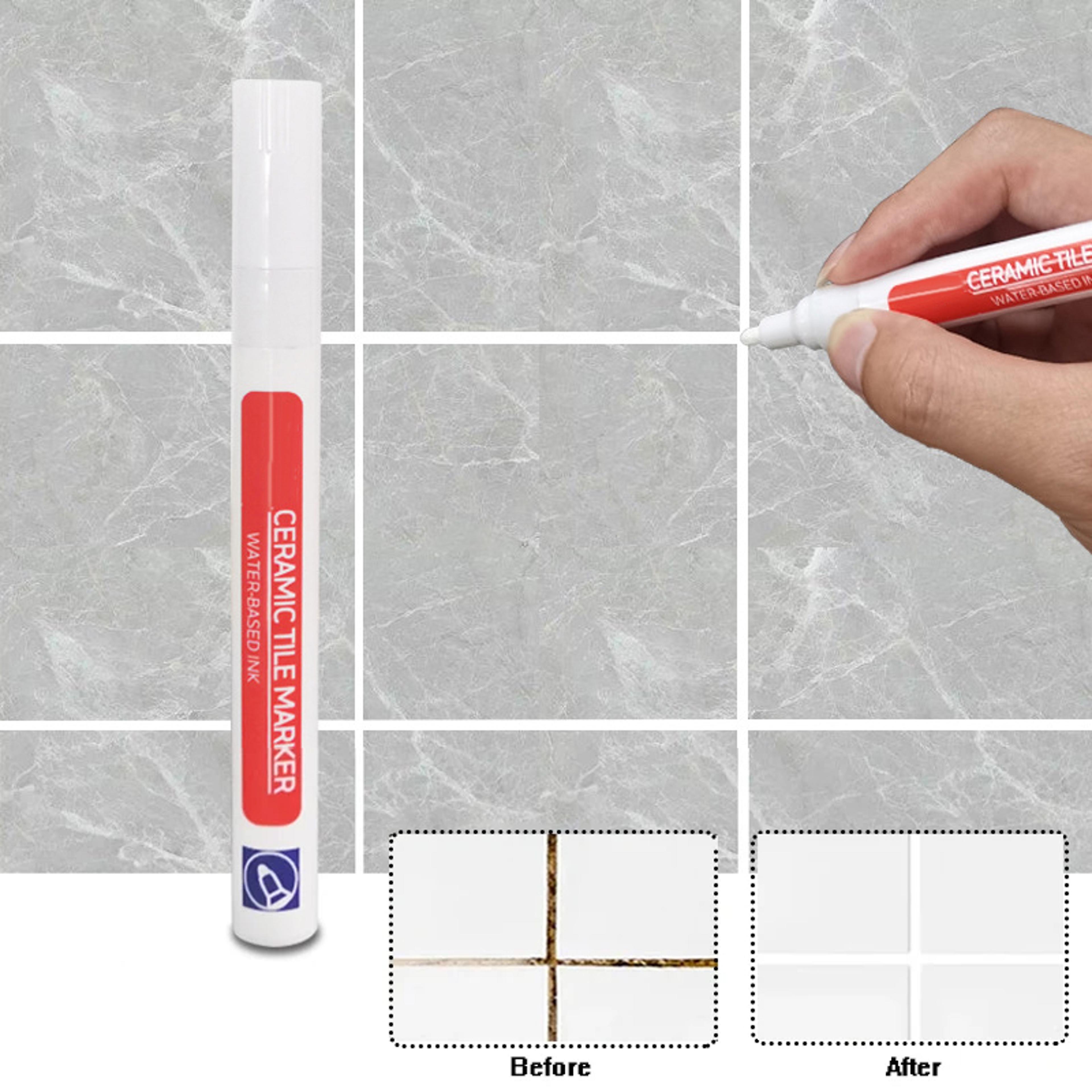 waterproof grout pen, restore & repair grout stains for a fresh, mold-free home