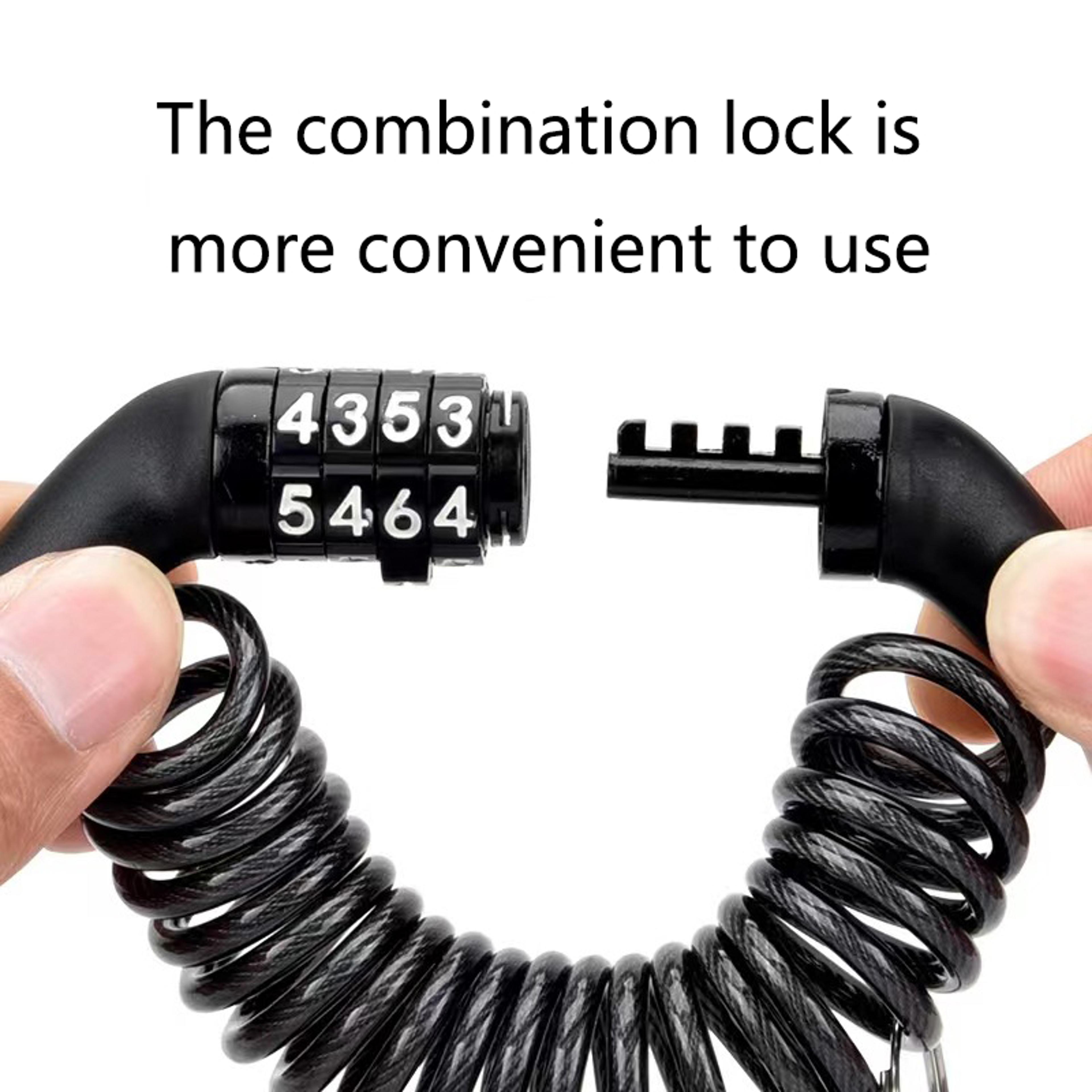 helmet password wire lock, universal motorcycle, electric cars security, portable anti-theft bicycle locks
