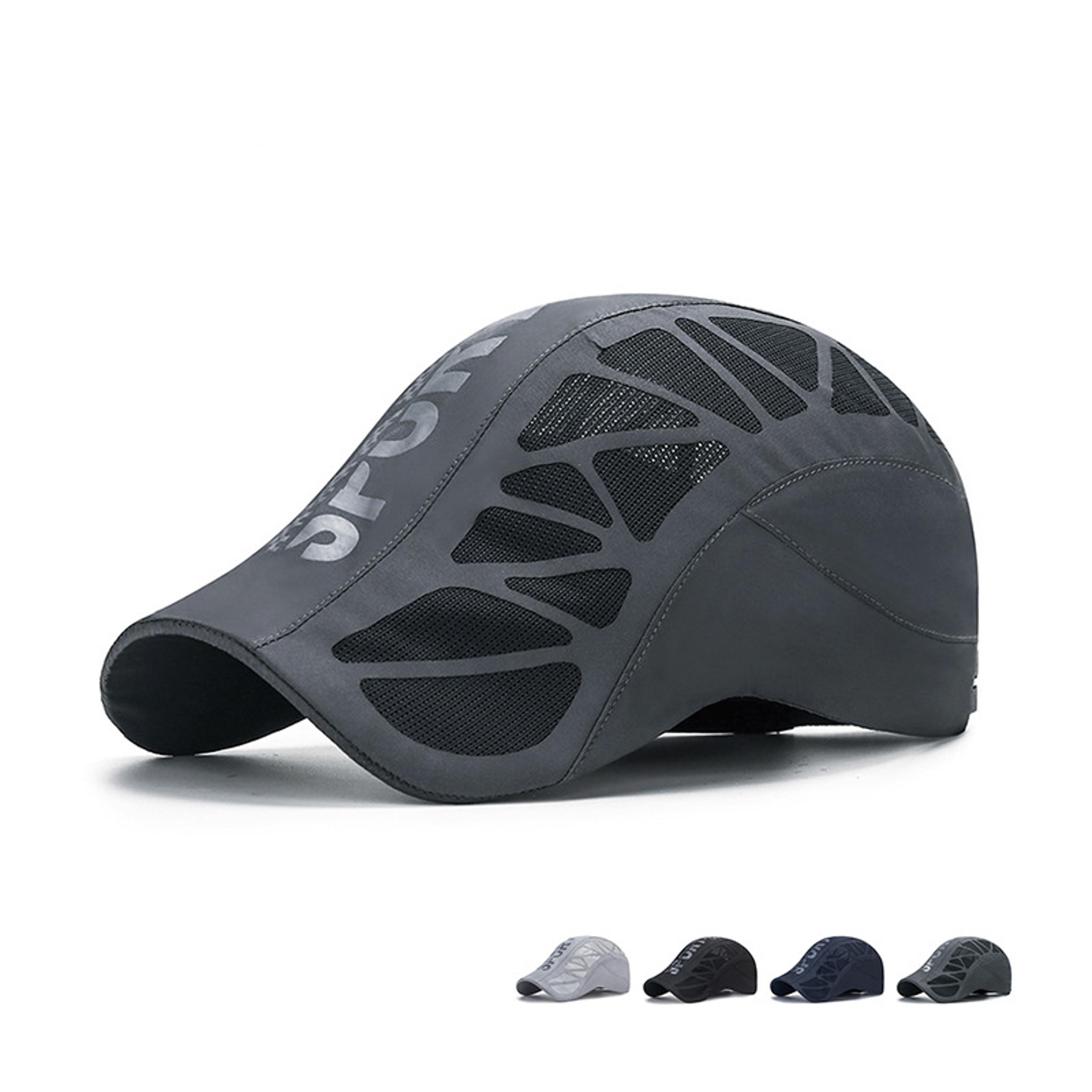 men's summer alphabet sport hat, quick dry mesh shade cap, breathable outdoor sunscreen hat