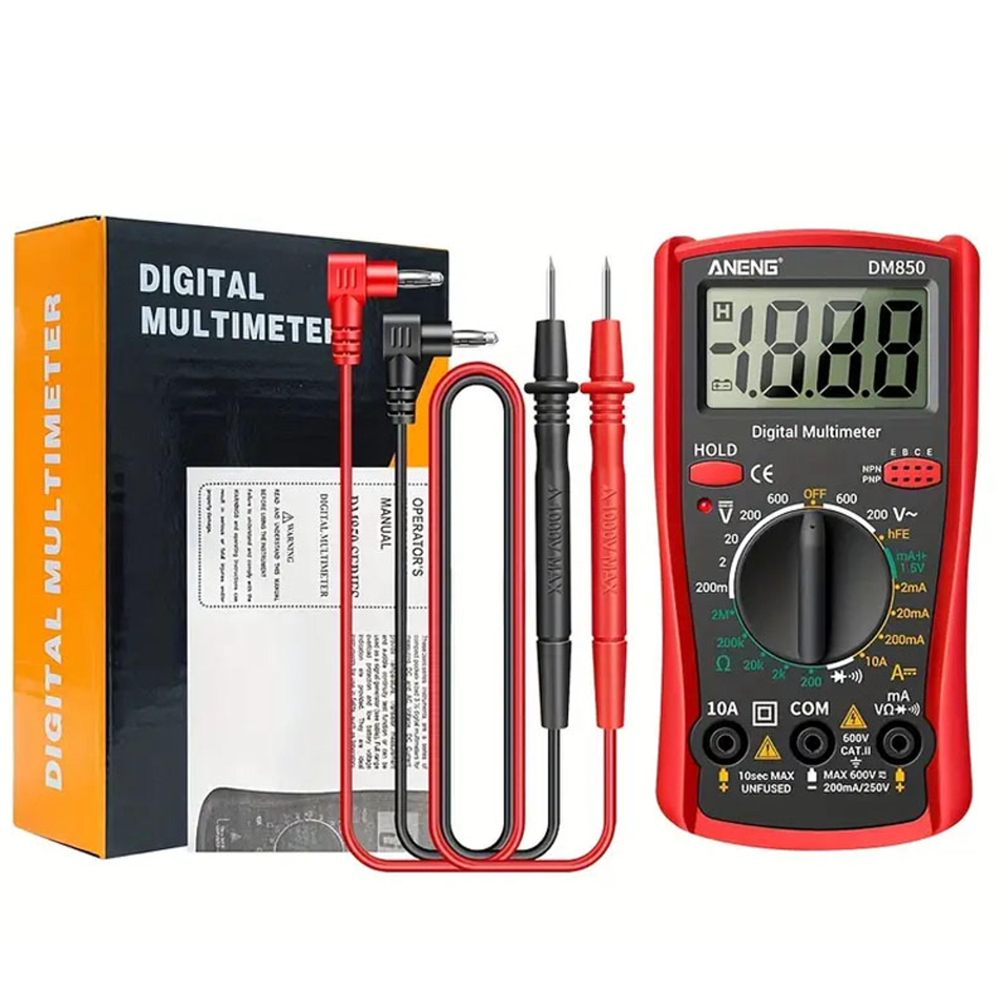 auto ac dc voltage tester, professional digital multimeter, current ammeter test probe, professional detector tool