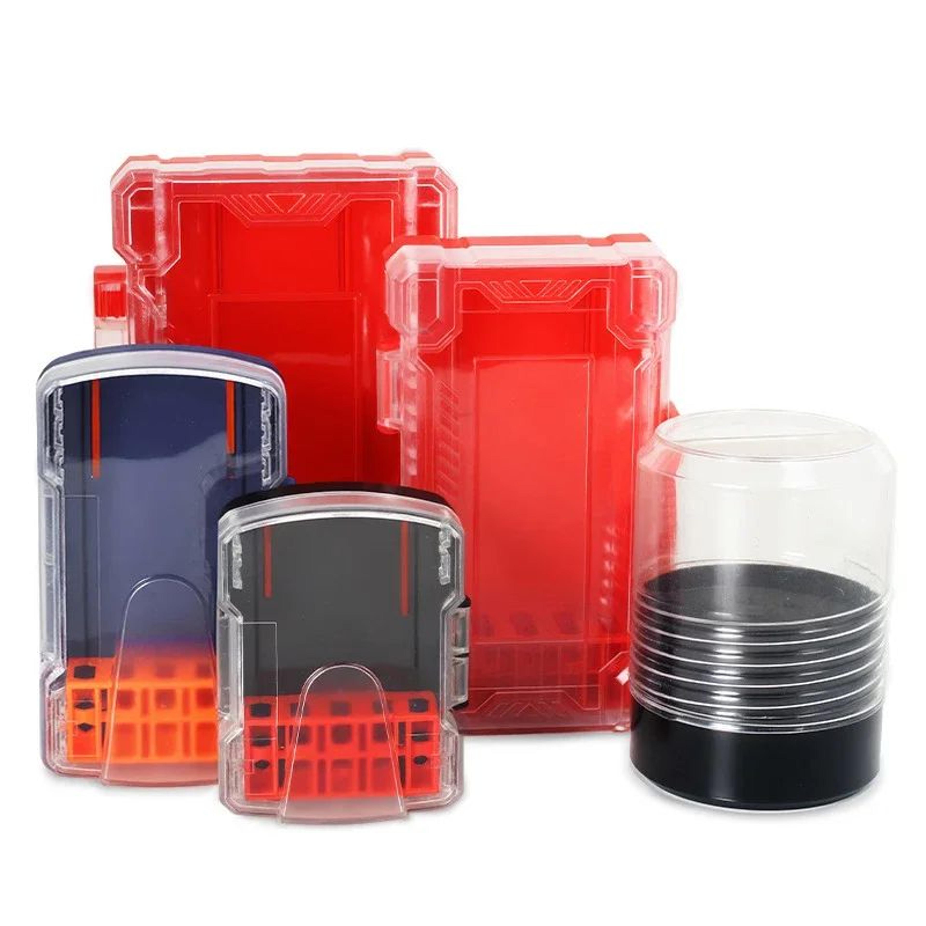 removable insert holder box, portable drill bit storage, screwdriver bit organizer case, durable drill bit holder